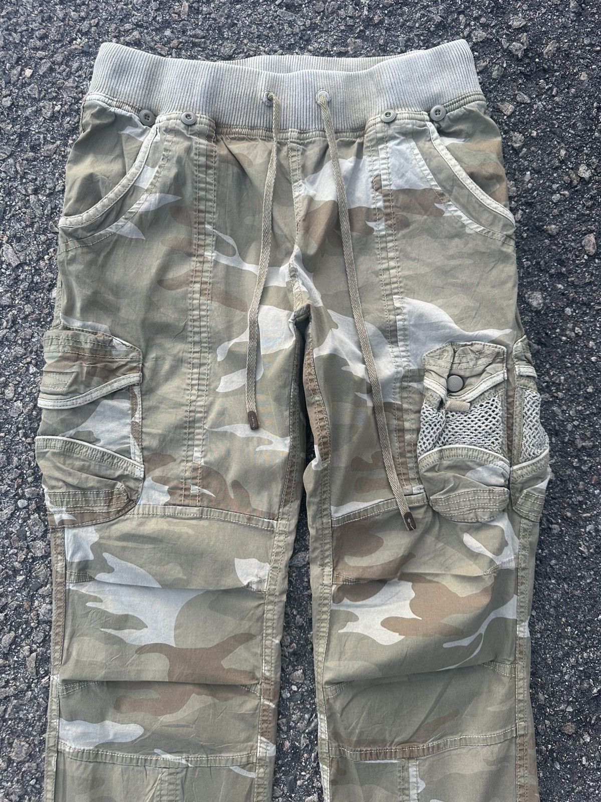 GOA G.O.A Goa Drawstring Flared Cargo Pants Size US 28 / EU 44 - 4 Thumbnail