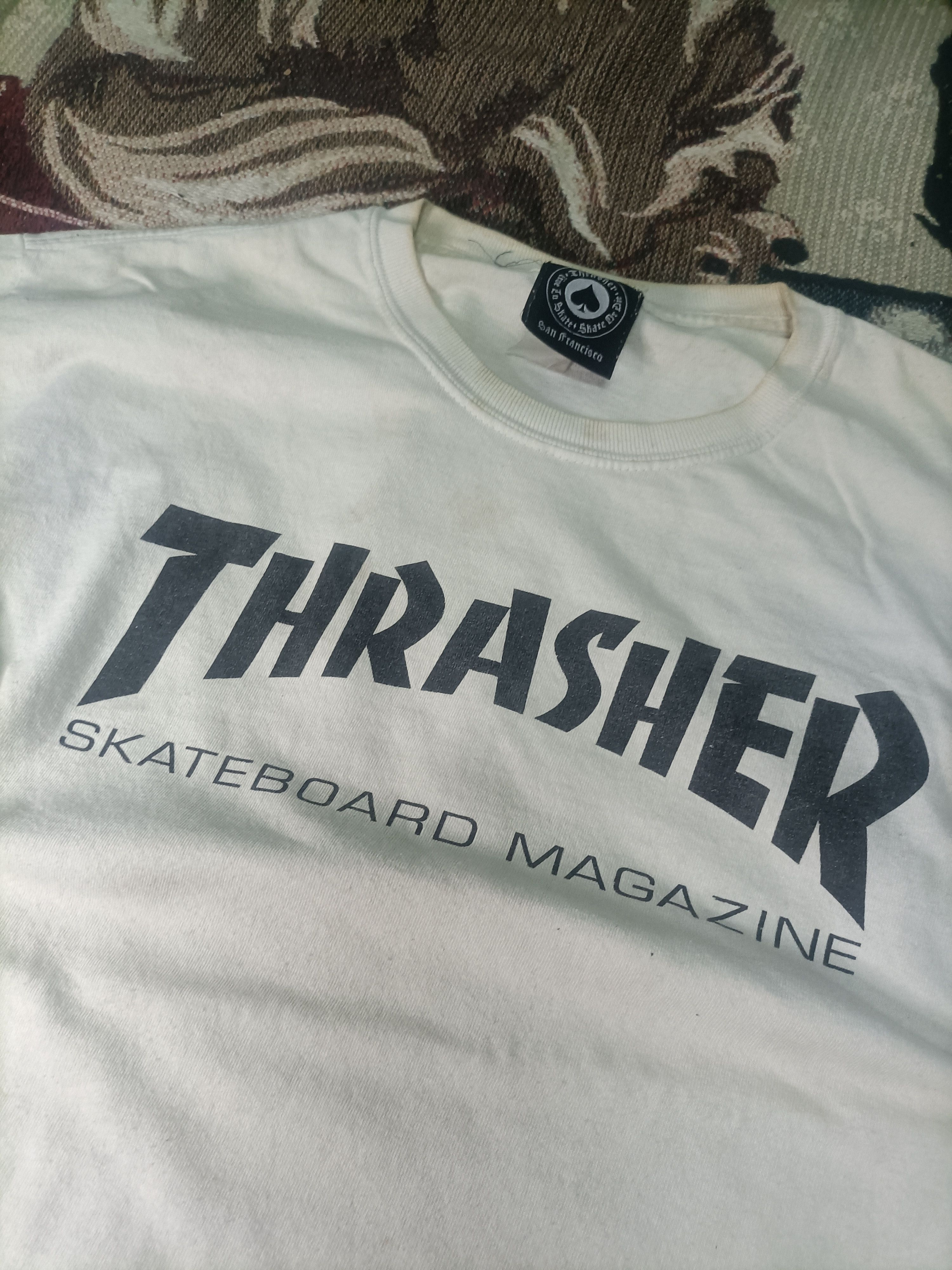 Thrasher THRASHER MAGAZINE CLASSIC LOGO WHITE T-SHIRT Size US L / EU 52-54 / 3 - 2 Thumbnail