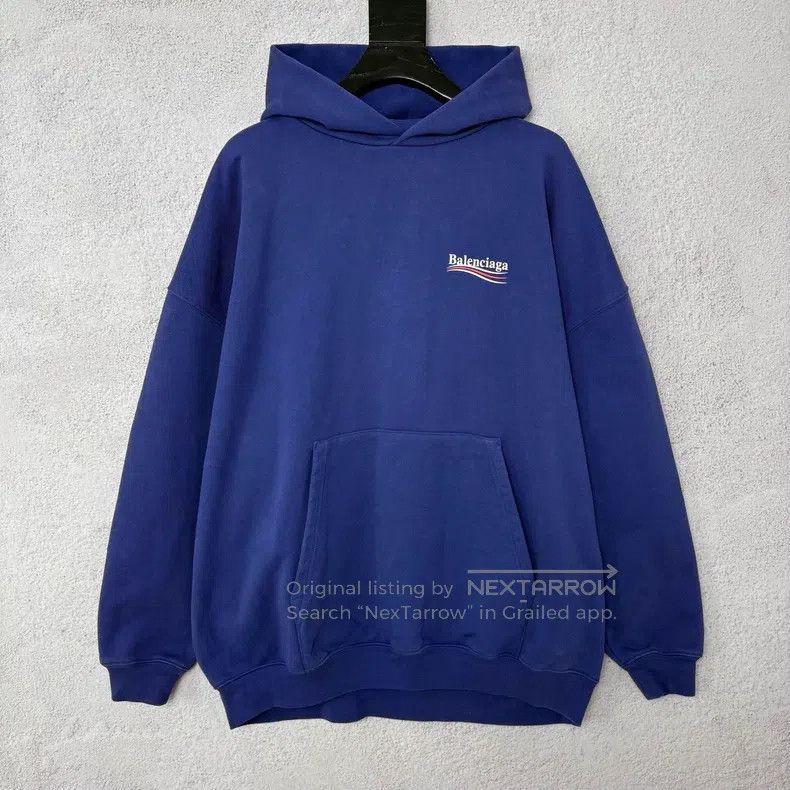 Balenciaga Balenciaga Coca-Cola Wave Logo Printed Hooded Long Sleeve Size US XS / EU 42 / 0 - 1 Thumbnail