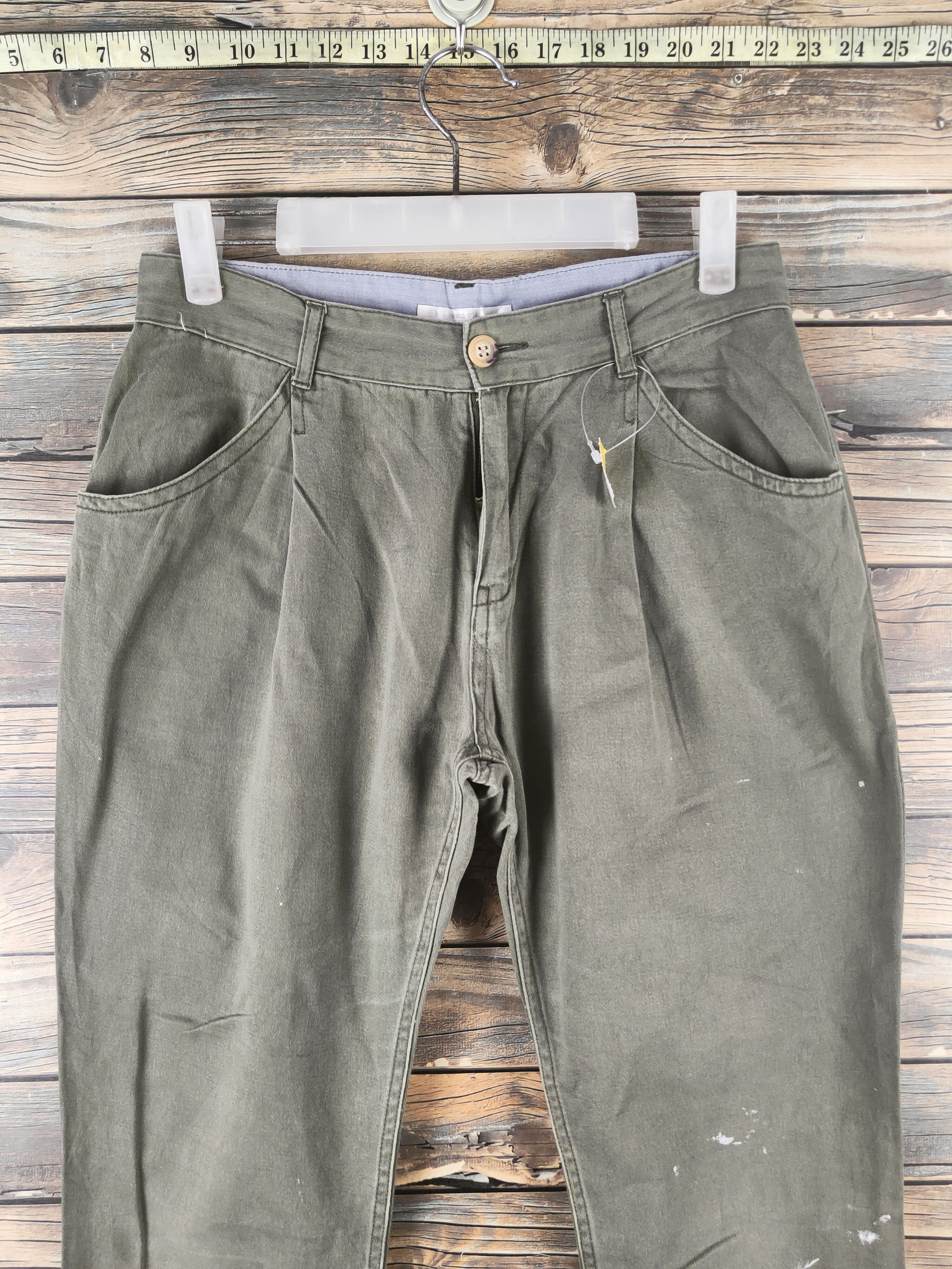 Japanese Brand DL Retro Girl Army Green Multipocket Casual Pants #46-316 Size 28" / US 6 / IT 42 - 2 Thumbnail