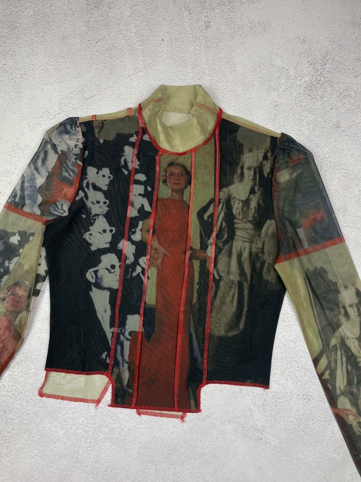 Designer × Japanese Brand Save The Queen Jean Paul Gaultier Style Mesh Top Blouses Size M / US 6-8 / IT 42-44 - 3 Thumbnail