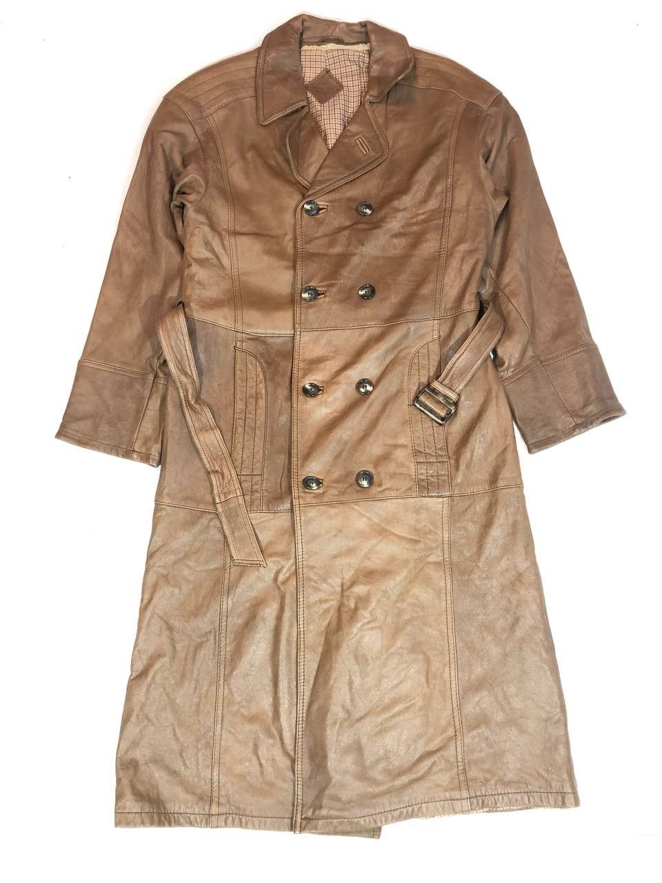 Vintage Vintage Coat Leather Jacket Vintage Brown Size US S / EU 44-46 / 1 - 8 Thumbnail