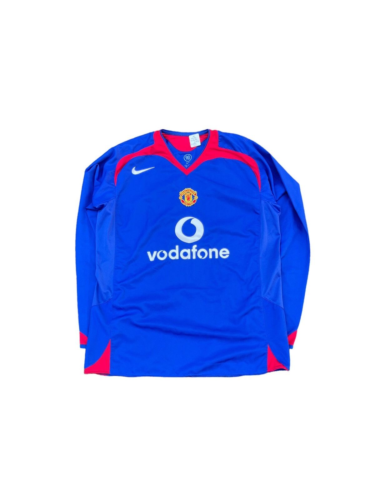 image of Nike 05/06 Manchester United Vodafone Away No.05 Ferdinand in Blue, Men's (Size XL)