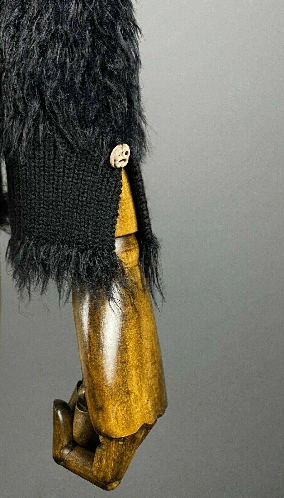Designer Elisa Cavaletti Blue Sono Italiano Black Sweater Size S / 1 Size S / US 4 / IT 40 - 9 Thumbnail
