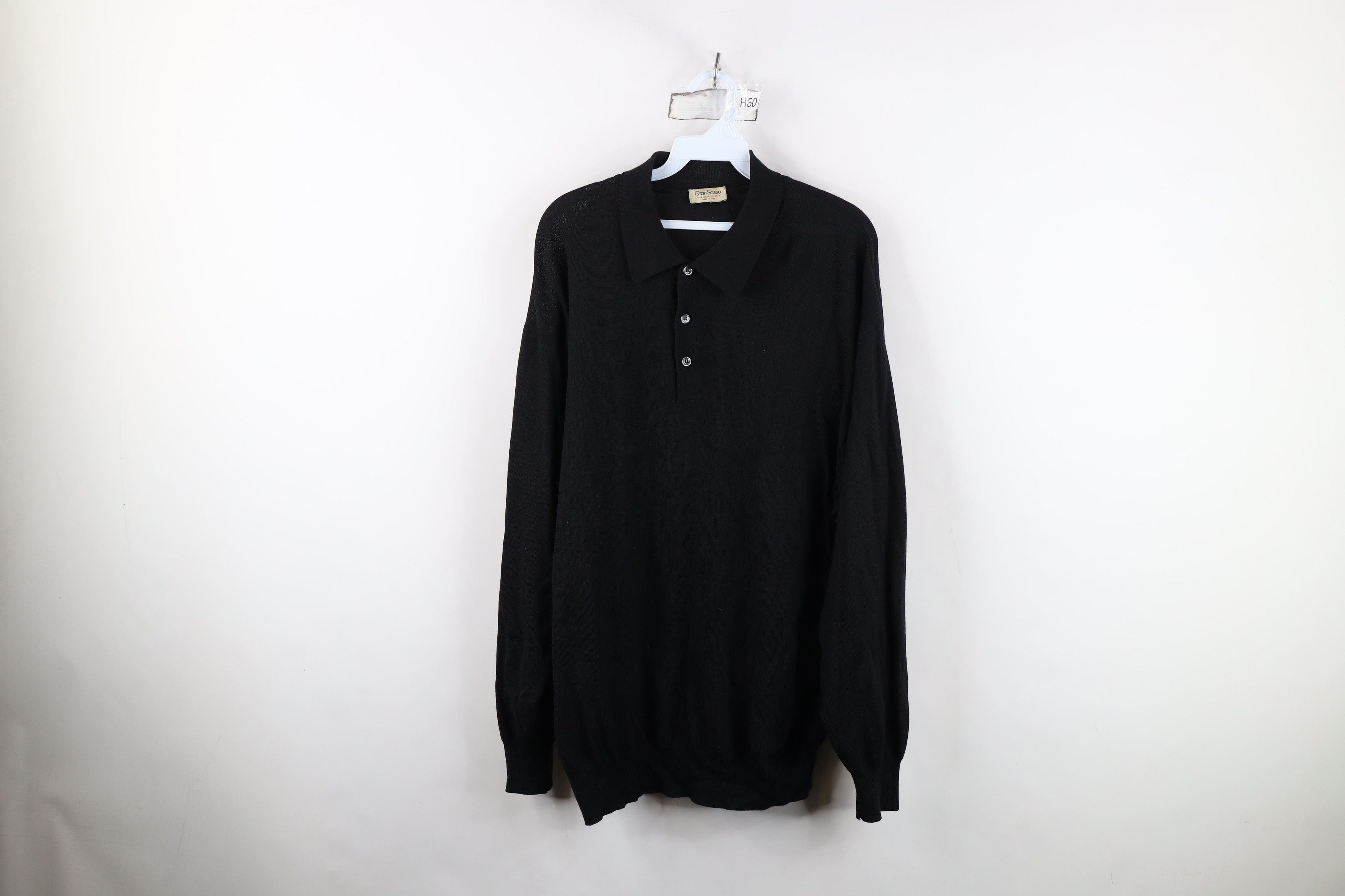 Vintage Vintage 90s Streetwear Cashmere Blend Knit Collared Sweater Size US XXL / EU 58 / 5 - 1 Thumbnail