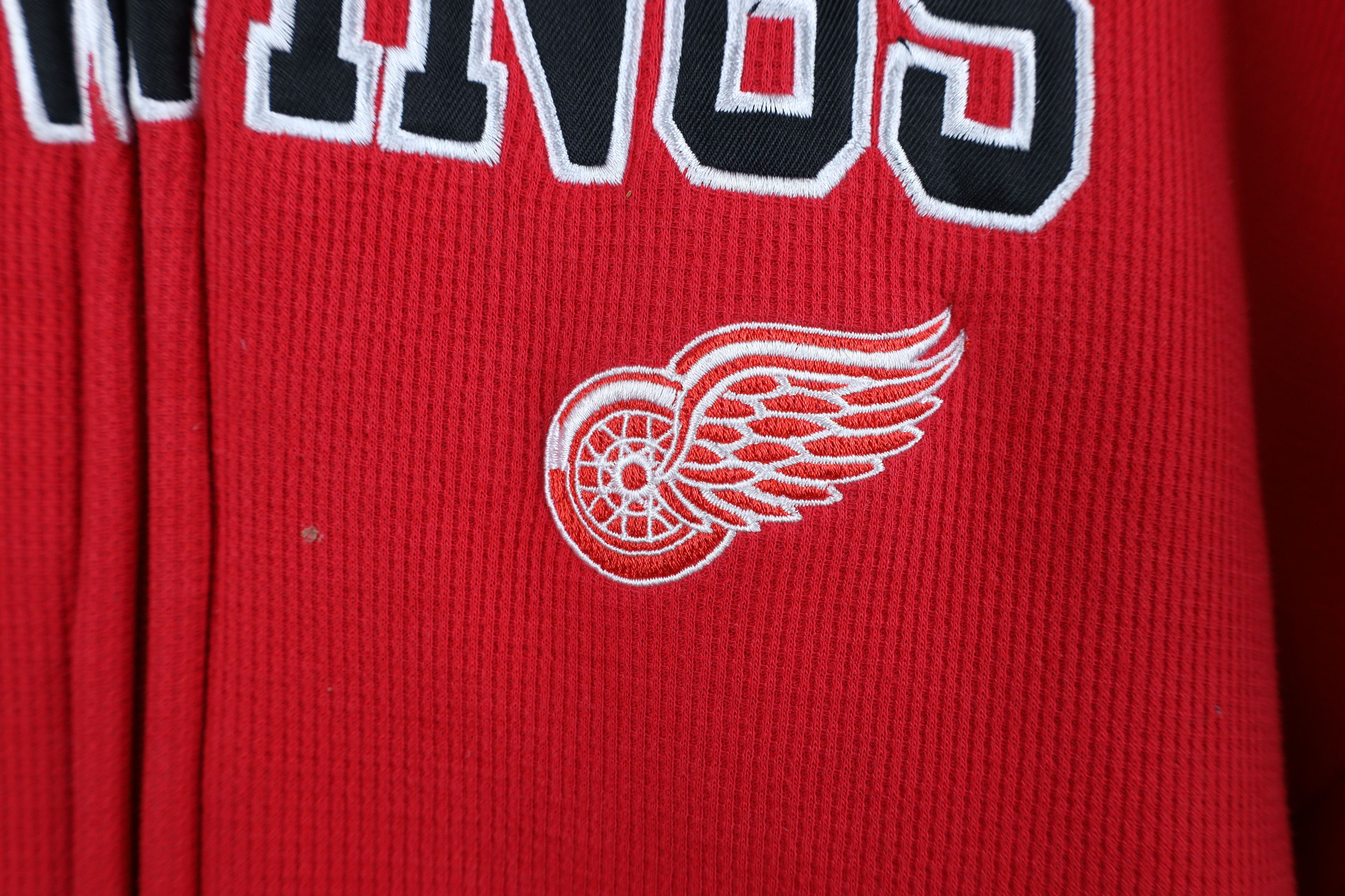 Vintage Vintage Y2K NHL Lined Heavyweight Detroit Red Wings Hoodie Size US XXL / EU 58 / 5 - 5 Thumbnail
