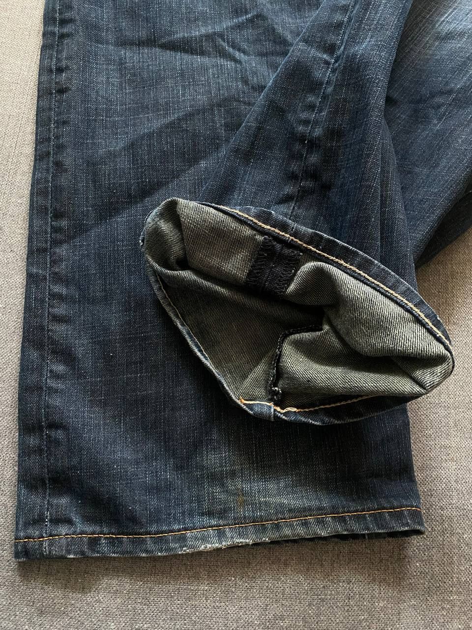 Armani × Vintage Vintage Armani Jeans Back Logo Blue Denim Jeans Pants Size US 34 / EU 50 - 3 Thumbnail