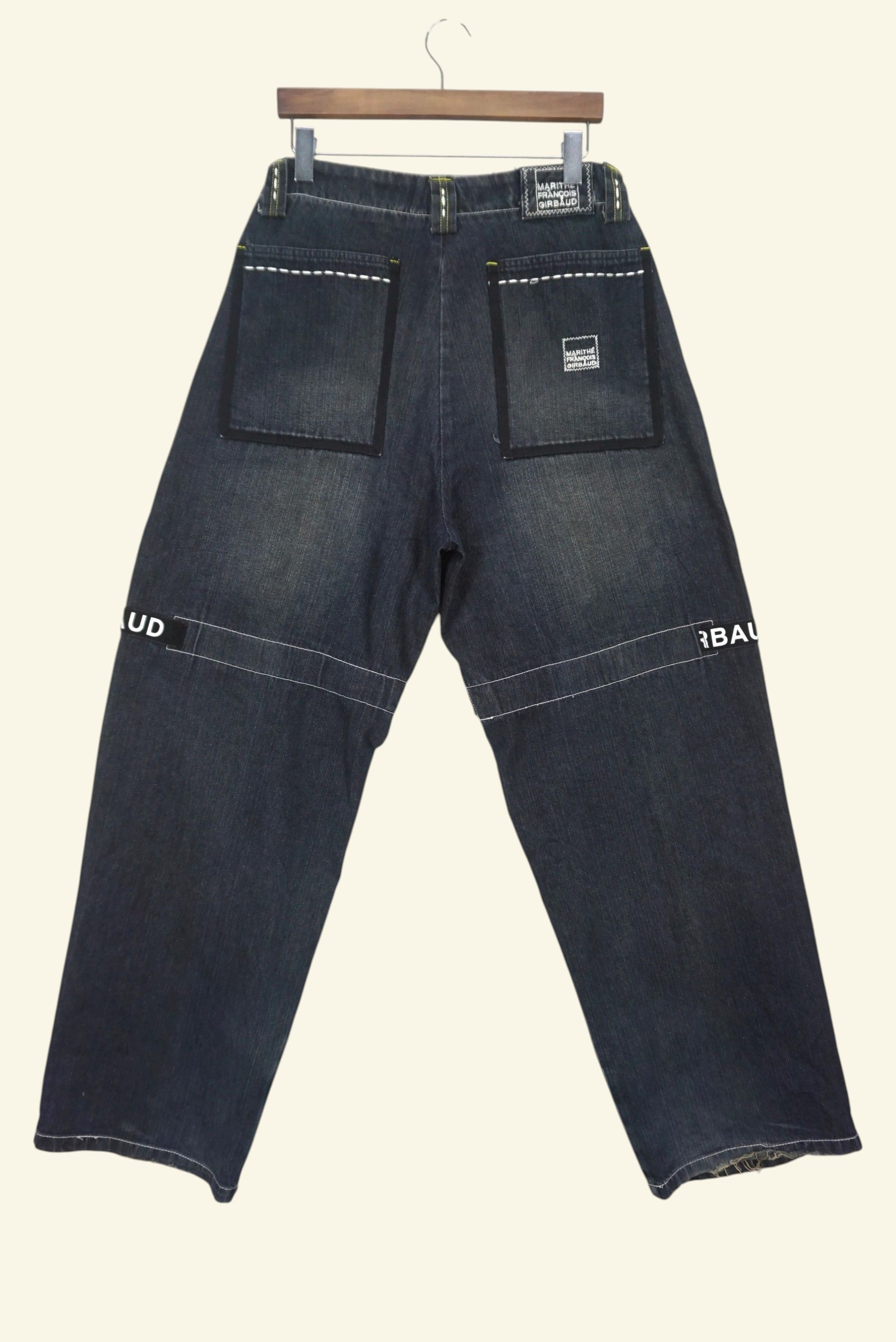 Marithe + Francois Girbaud Vintage Baggy Jeans Shutter Denim fits W35xL33 Size US 34 / EU 50 - 2 Thumbnail