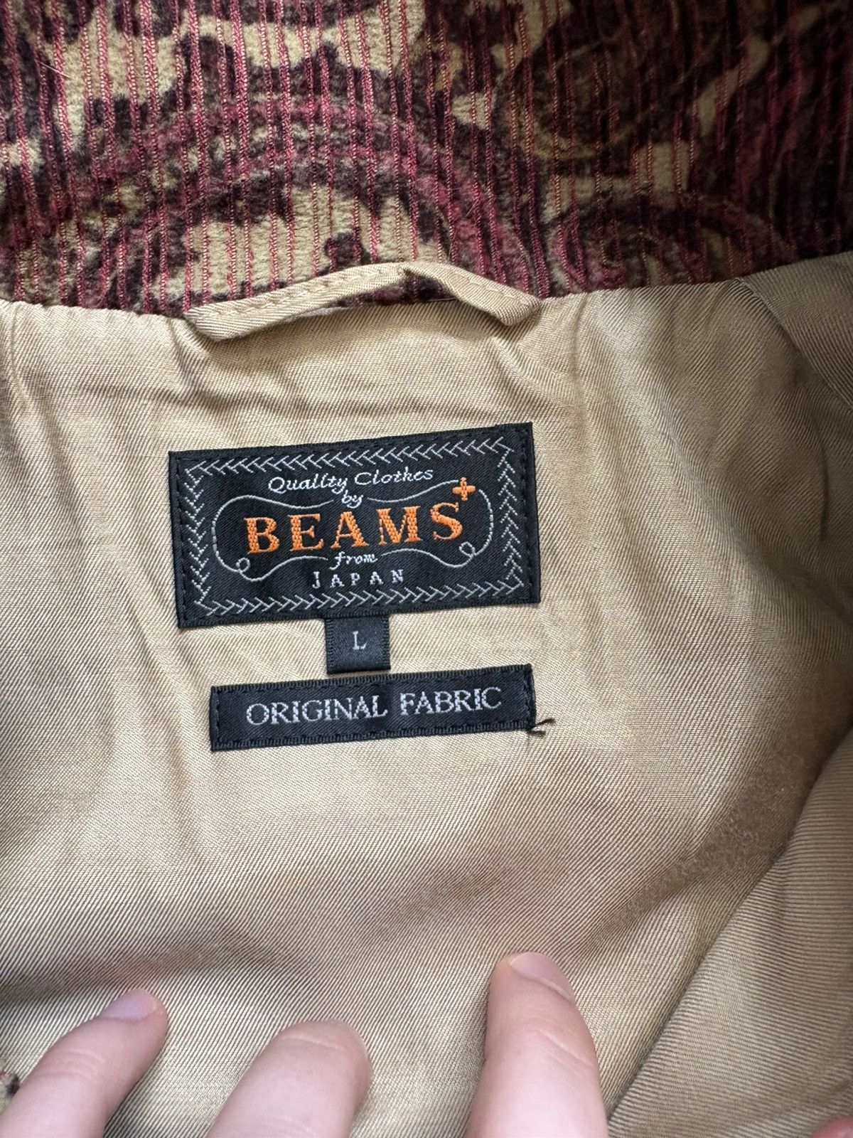Beams Plus BEAMS corduroy Archive Paisley Knit Bomber Jacket Size US L / EU 52-54 / 3 - 3 Thumbnail