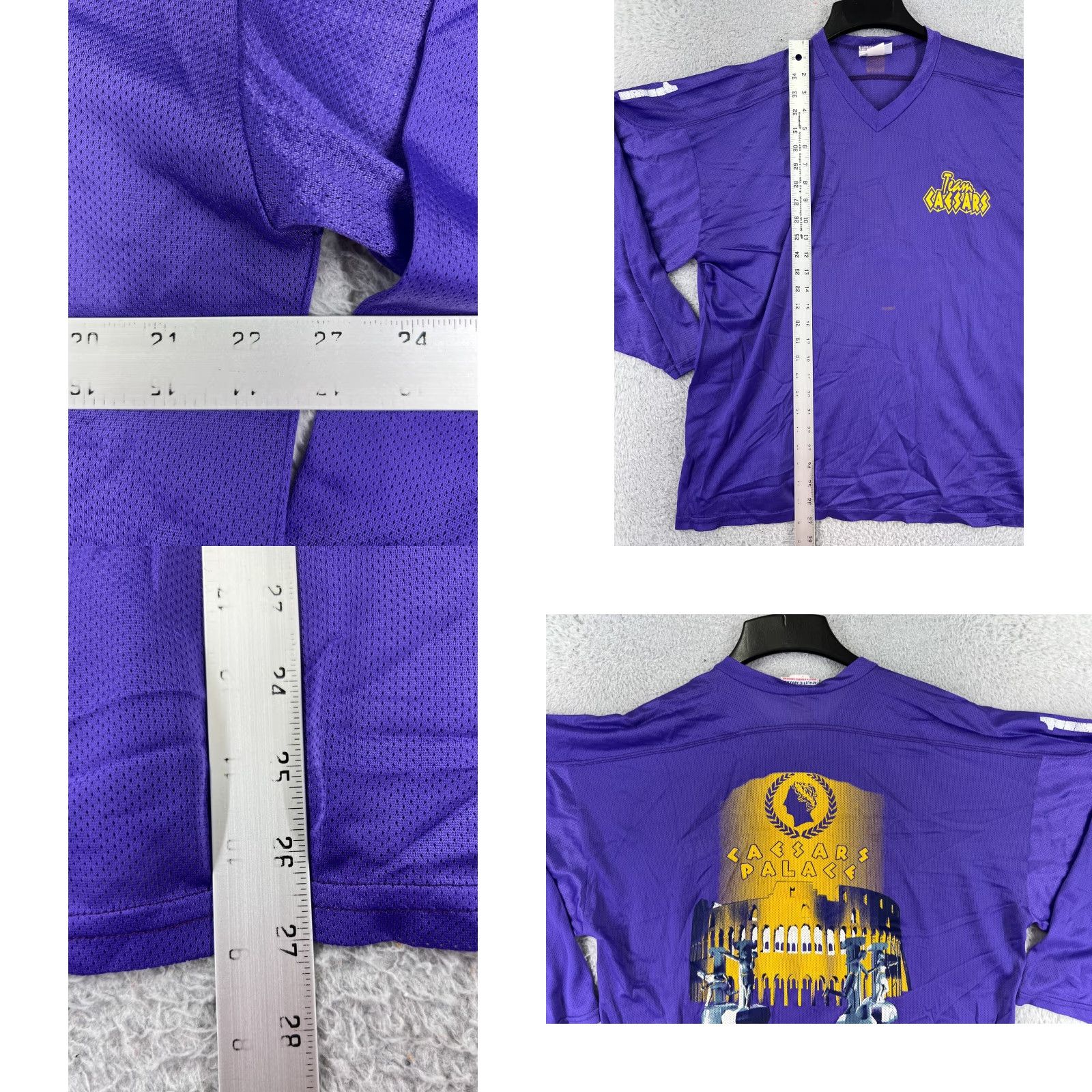Palace VINTAGE Team Caesars Jersey Shirt Adult M Purple USA Casino Logo 90s Teamwork Athletic Mens Size US M / EU 48-50 / 2 - 10 Thumbnail