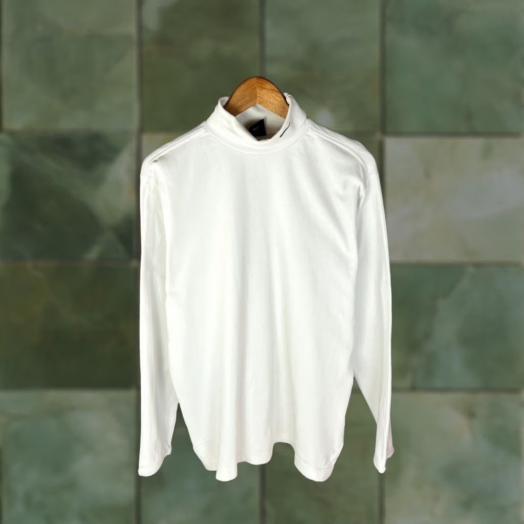 Nike Nike Men’s VTG Pullover White Turtleneck Logo Swoosh Sweatshirt M Size US M / EU 48-50 / 2 - 1 Thumbnail