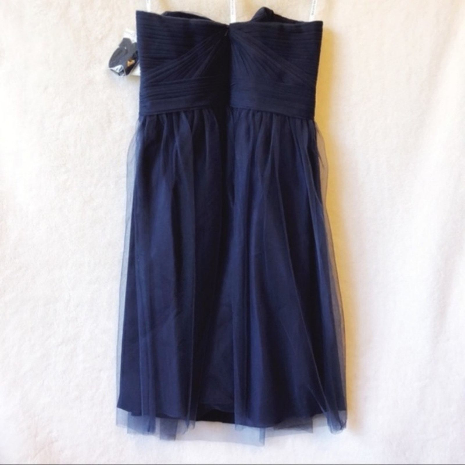 Other David’s Bridal Blue Strapless Tulle Short Dress Size M / US 6-8 / IT 42-44 - 5 Thumbnail