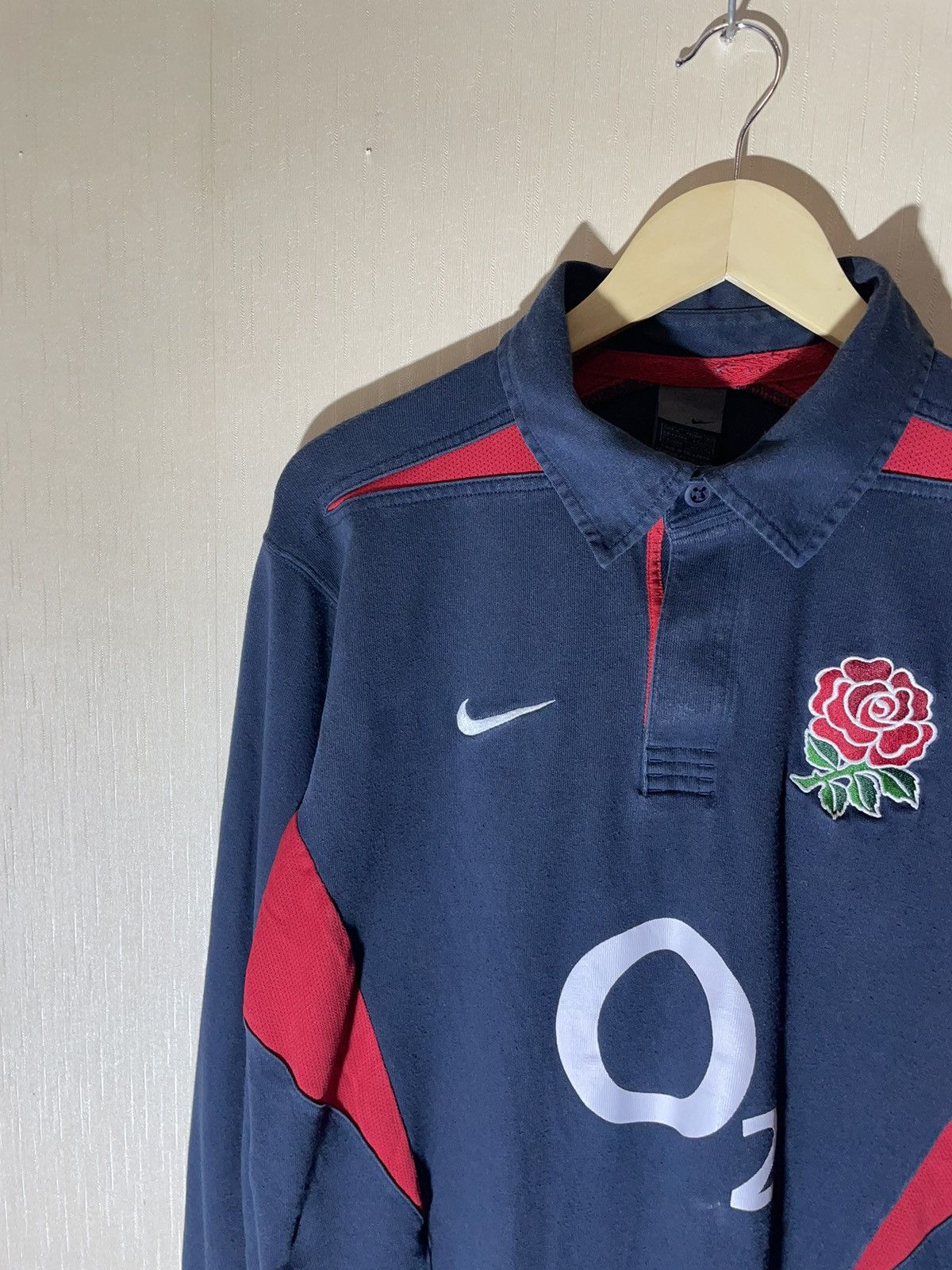 Nike × Vintage Nike England rugby vintage jersey 90s Size US L / EU 52-54 / 3 - 3 Thumbnail