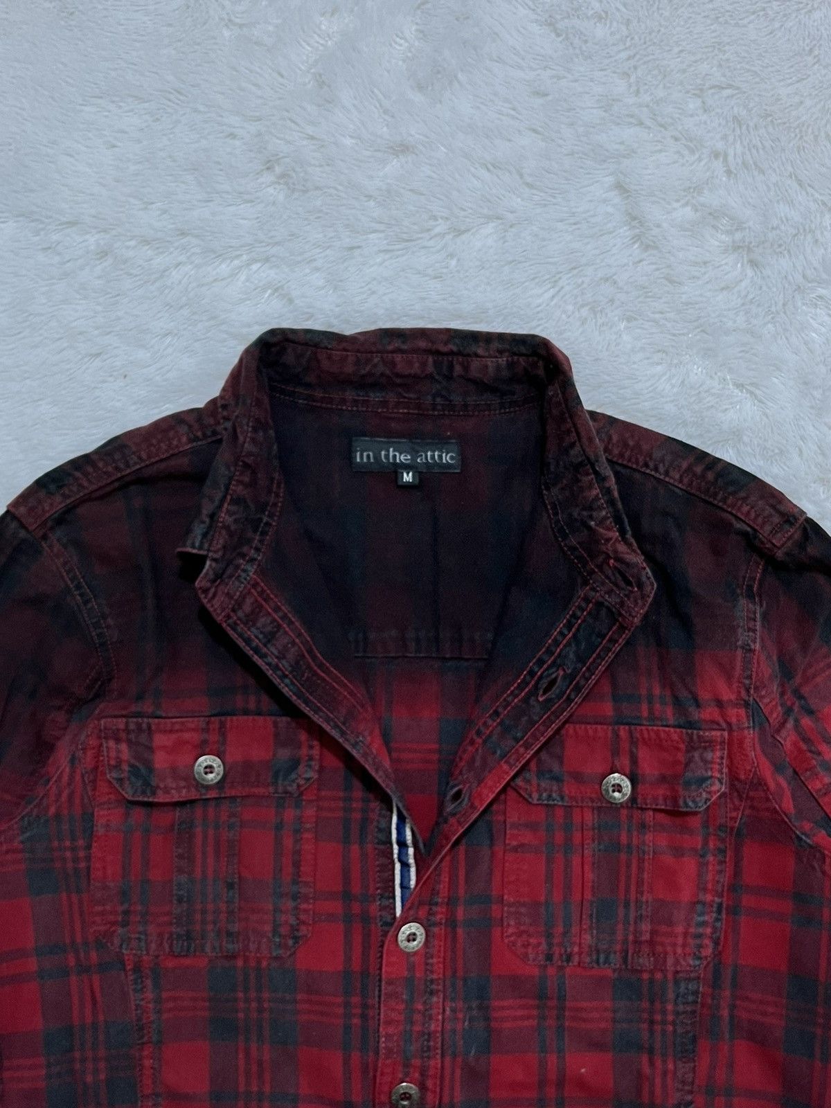 In The Attic Vintage In The Attic Japan Plaid Flannel Grunge Shirt Size US S / EU 44-46 / 1 - 3 Thumbnail