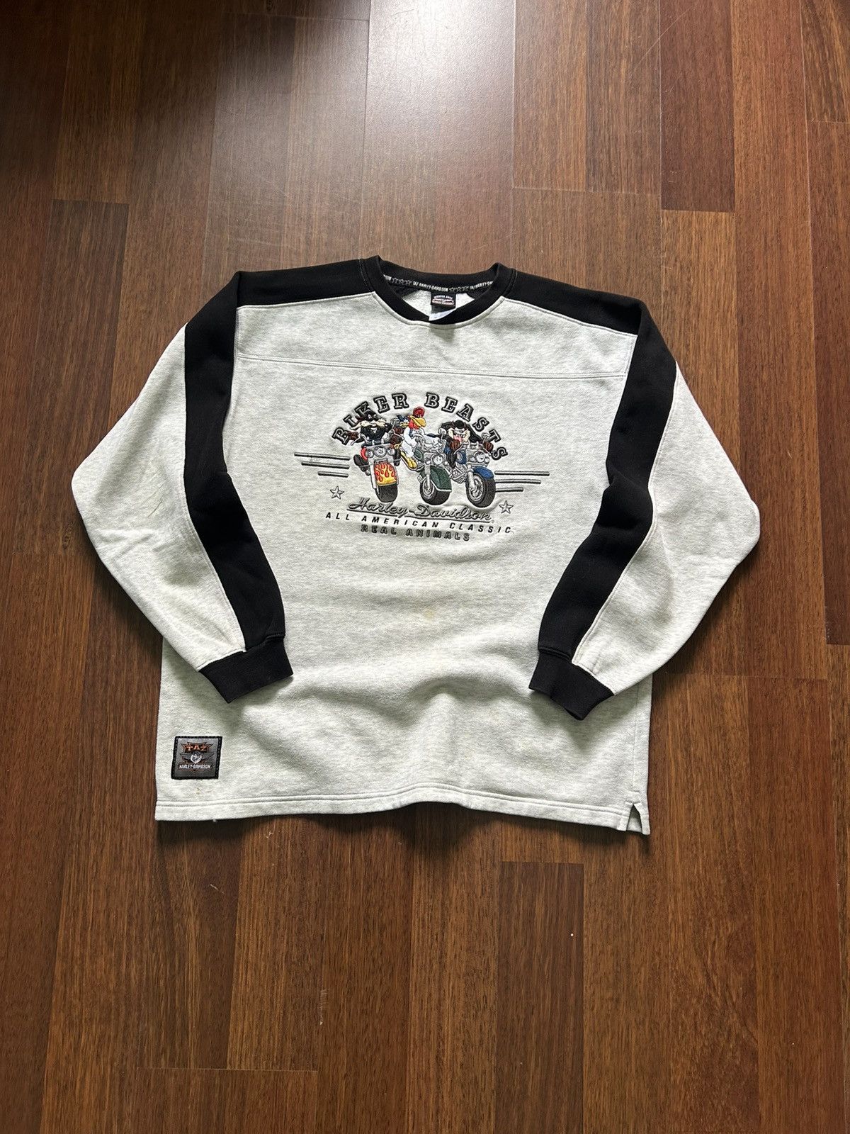 Vintage Harley Davidson 00s Warner Bros Men’s Sweater Sz M