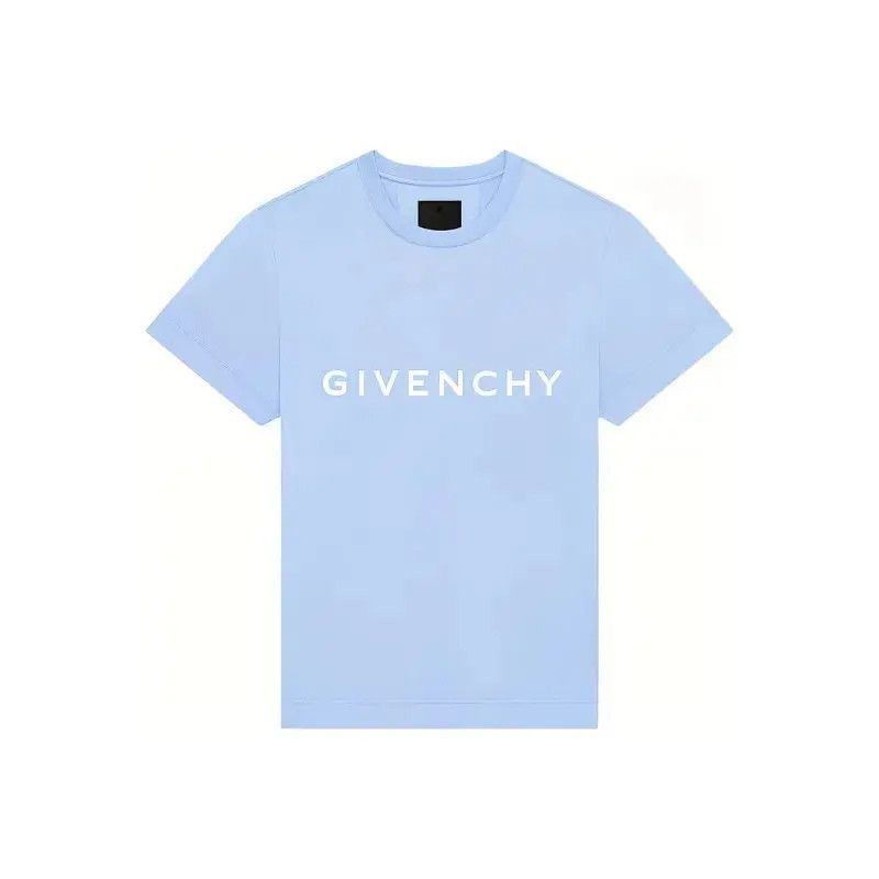 Givenchy o1w1db10426 Slim Fit T-Shirt in Light Blue Size US XS / EU 42 / 0 - 1 Thumbnail