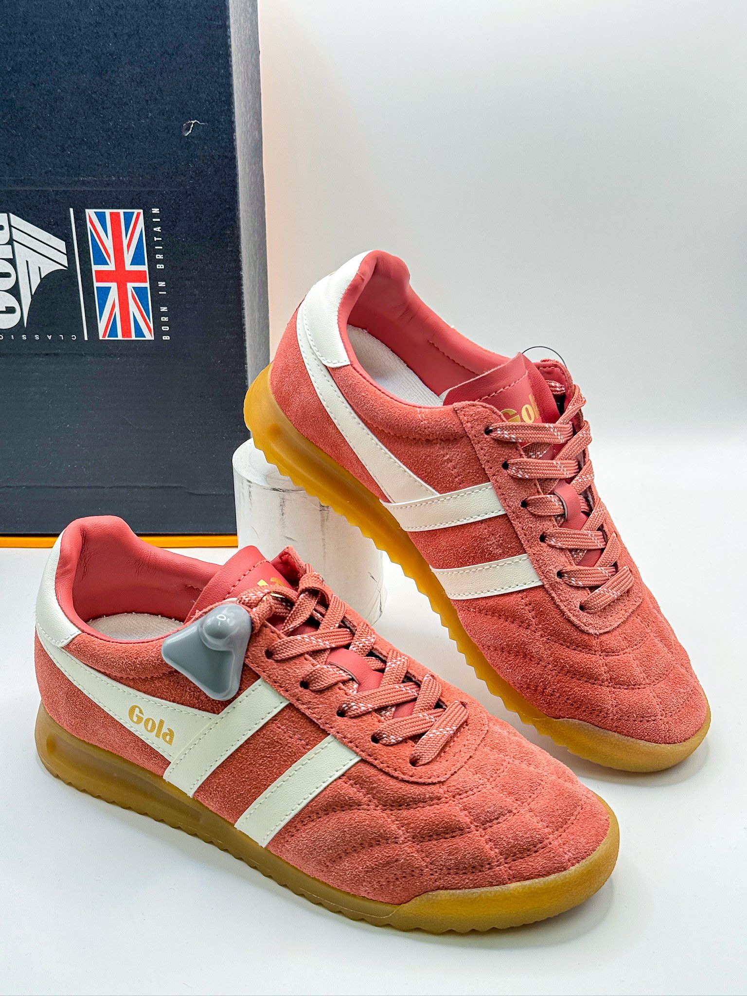 Gola Gola Stadium Suede Clay Off White Sneakers Size US 5 / IT 35 - 1 Thumbnail