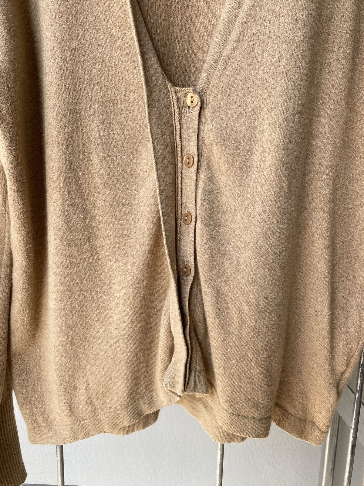 Marella MARELLA Brown Soft Knit Deep-V Cardigan Size M / US 6-8 / IT 42-44 - 13 Thumbnail