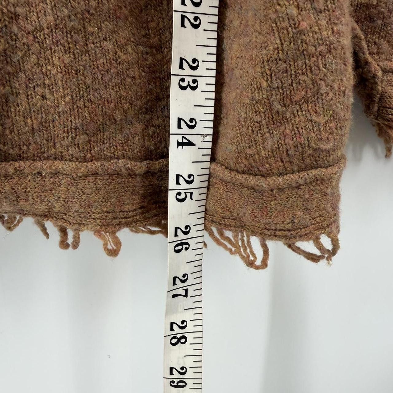 Free People Free People Oversized Brown Wool Linen Sweater Size S Size S / US 4 / IT 40 - 6 Thumbnail