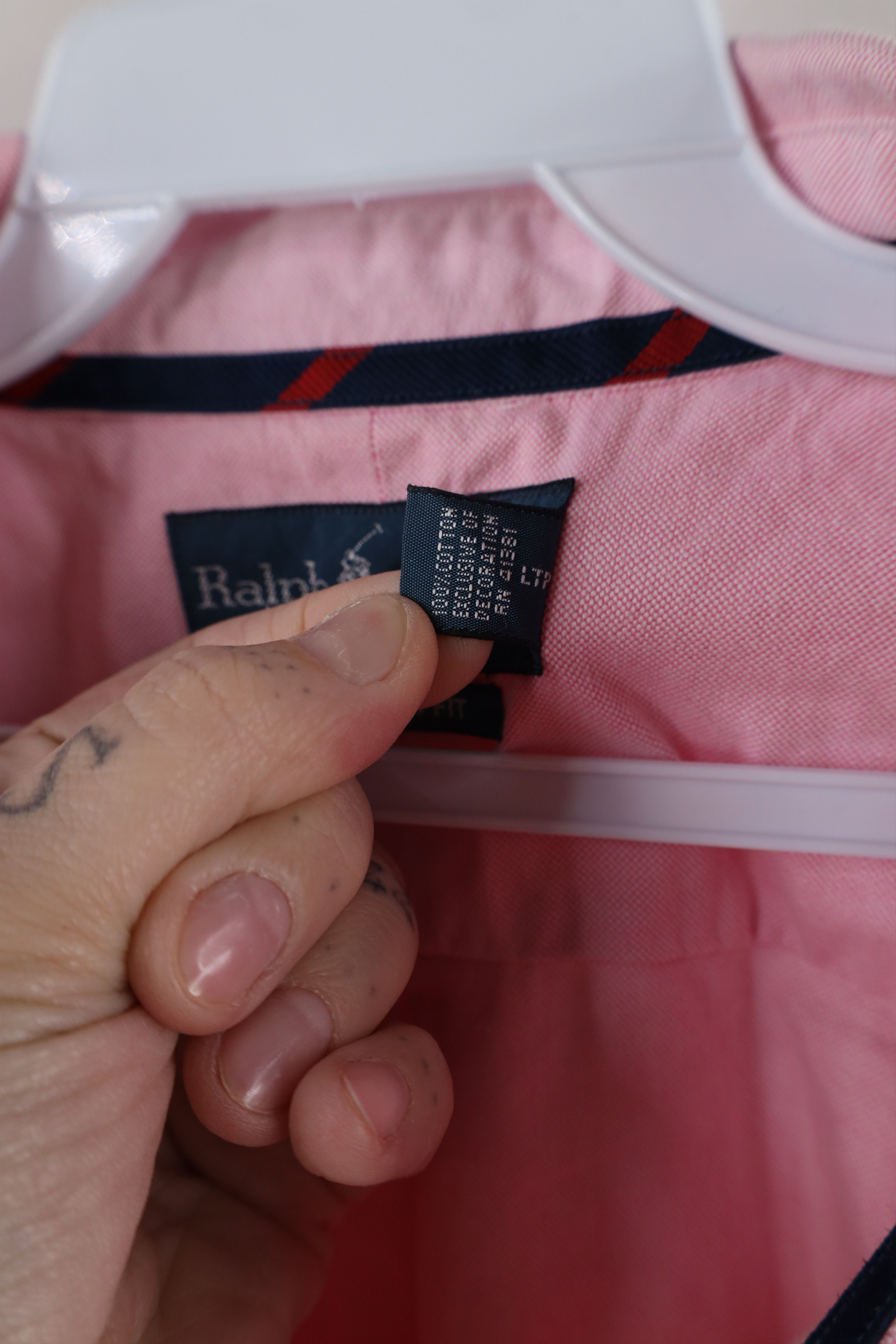 Ralph Lauren × Vintage Vintage 90s Ralph Lauren Short Sleeve Oxford Button Shirt Size US XXL / EU 58 / 5 - 6 Thumbnail