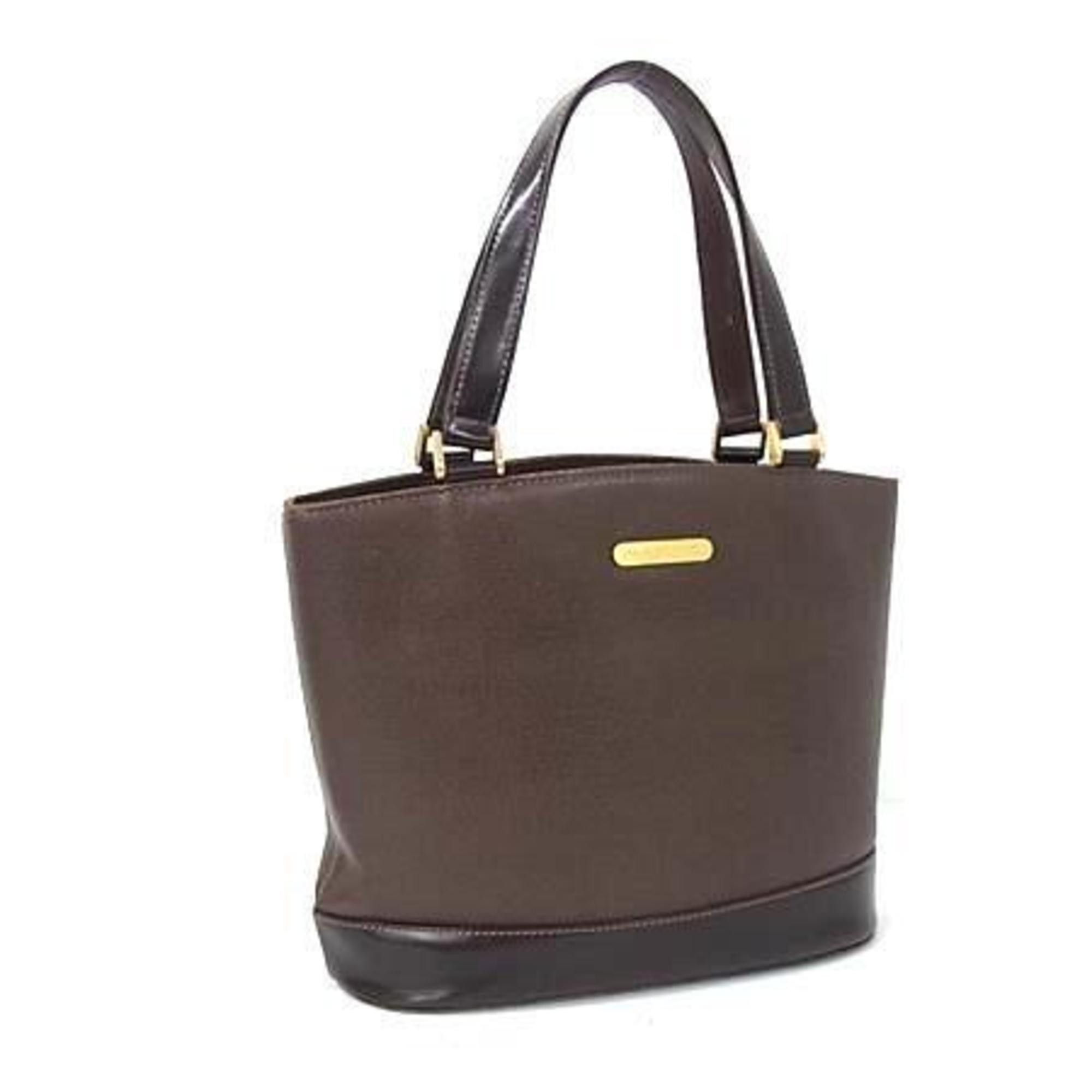 Burberry BURBERRY Women's Brown Leather Handbag Size ONE SIZE - 1 Thumbnail