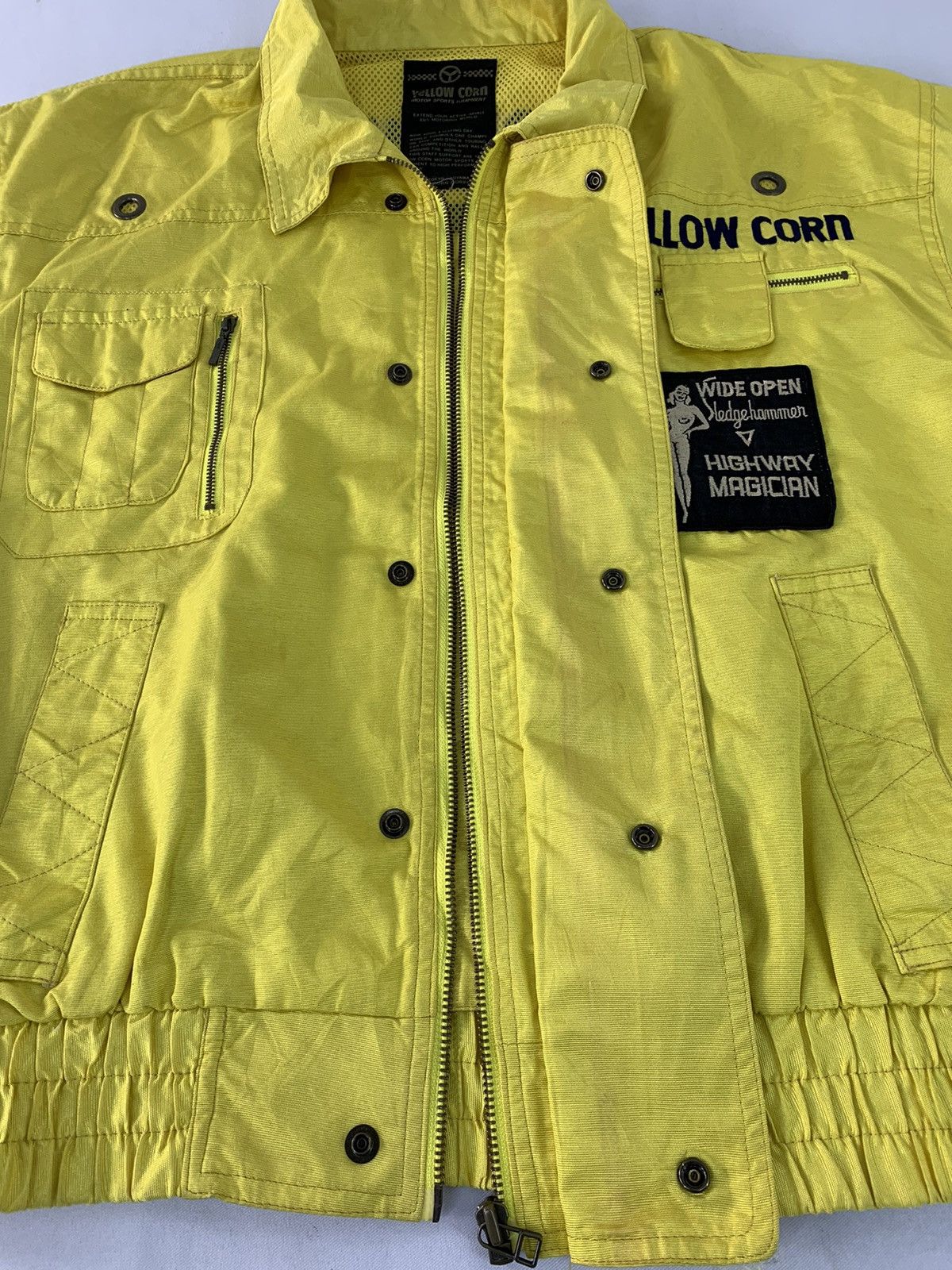 Vintage 90s Yellow Corn Highway Magician Yokohama Bomber Jacket Size US L / EU 52-54 / 3 - 7 Thumbnail