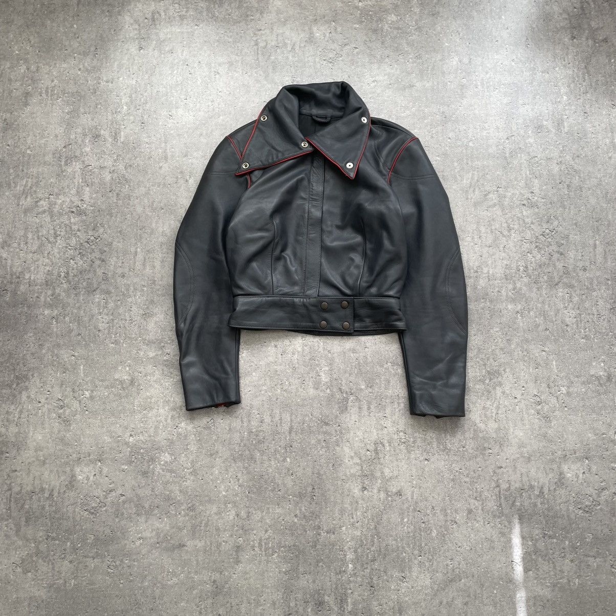 Leather Vintage 90s Italiy Leather Motorcycle Racing Suit Jacket Size M / US 6-8 / IT 42-44 - 7 Thumbnail