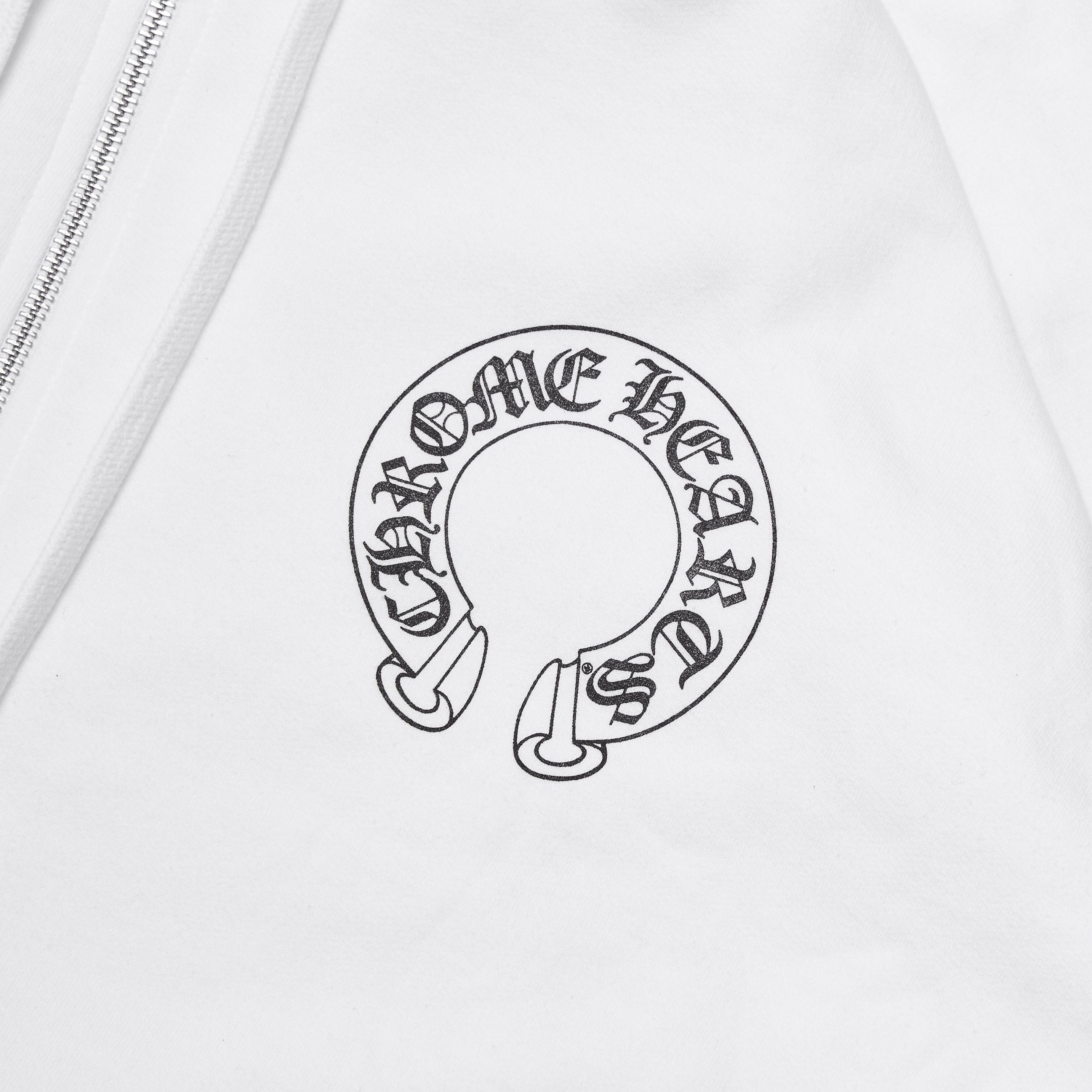 Chrome Hearts CHROME HEARTS Horseshoe Floral Cross Sleeve Zip Up Hoodie Size US XXL / EU 58 / 5 - 4 Thumbnail