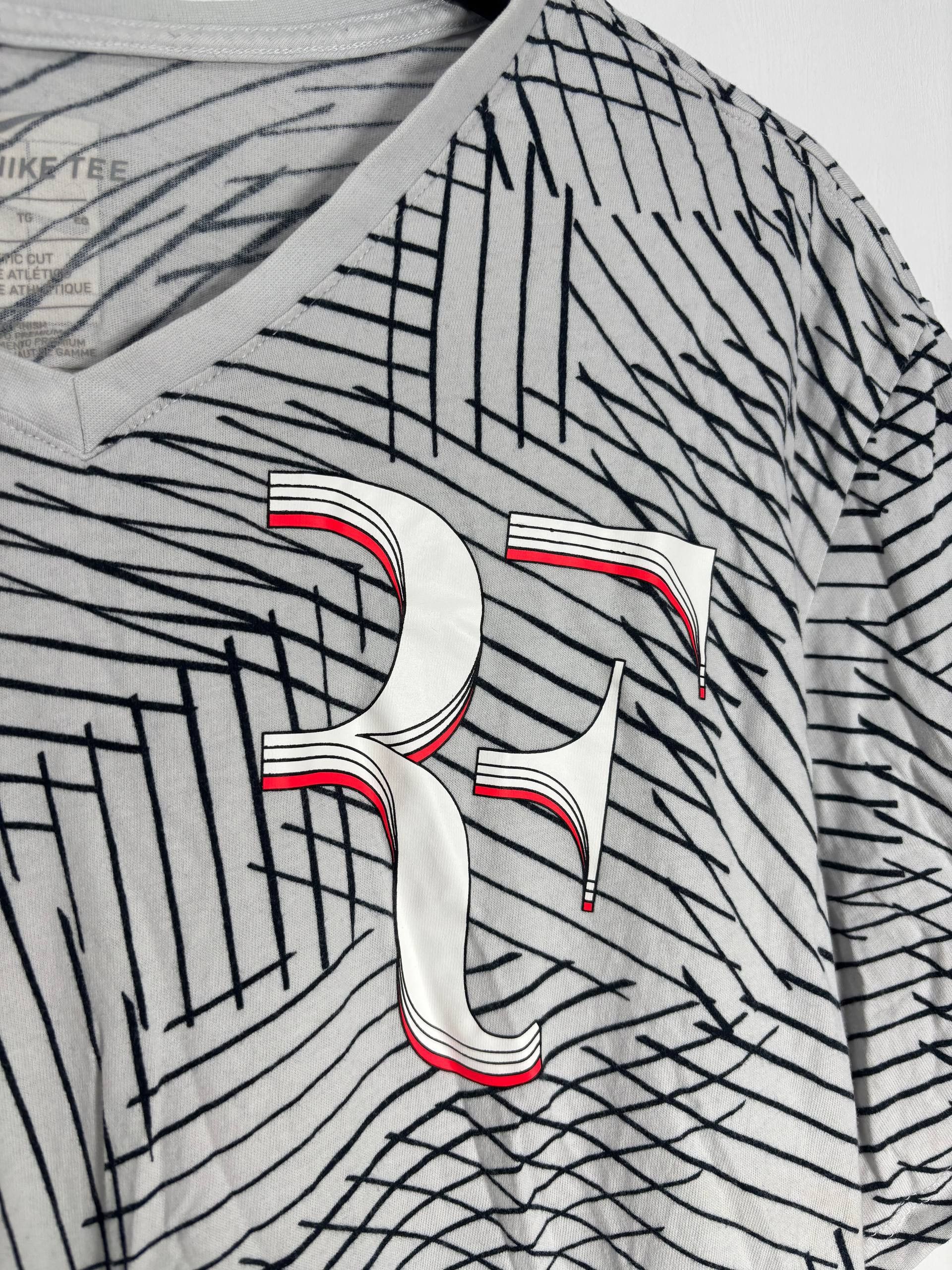 Nike Nike RF Roger Federer Tennis V-Neck T-Shirt XL AOP 831466 Size US XL / EU 56 / 4 - 3 Thumbnail