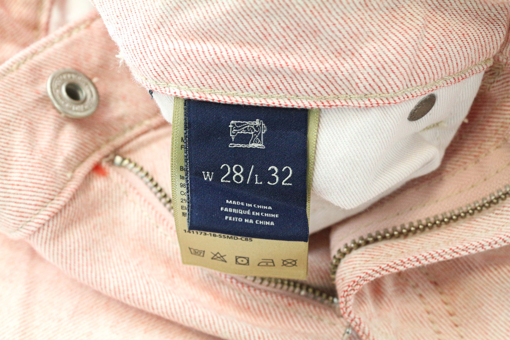 Scotch & Soda SKIM W28/L32 Pink Skinny Stretch Jeans 75194 Size US 28 / EU 44 - 6 Thumbnail