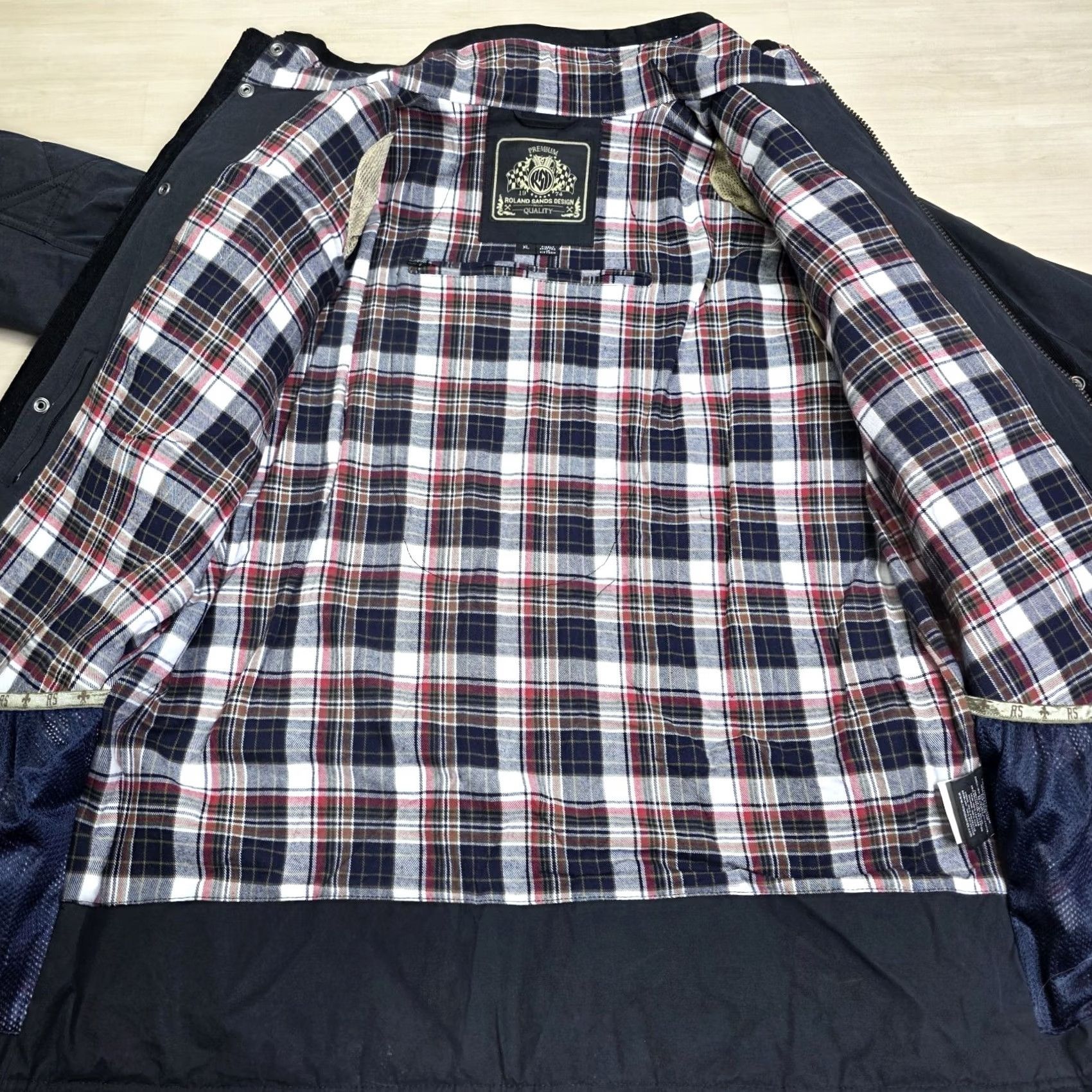 Vintage RSD Seeker Textile Quilted Jacket Motorcycle Black XL Men Jacket Quilted Barbour Waxed Winter Fall Riding Size US XL / EU 56 / 4 - 4 Thumbnail