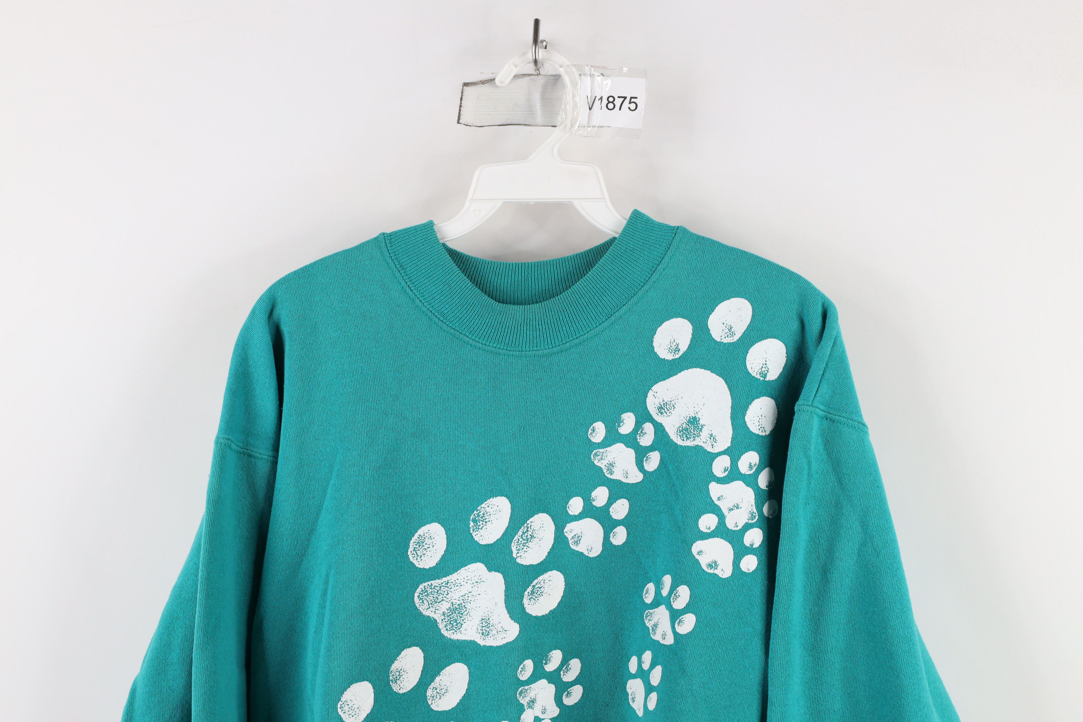Vintage Vintage 90s Streetwear Mountain Lion with Cubs Sweatshirt Size L / US 10 / IT 46 - 2 Thumbnail