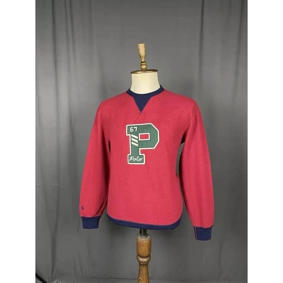 Polo Ralph Lauren Polo Ralph Lauren Big Logo Men's Red Crewneck Sweater Size S Size US S / EU 44-46 / 1 - 4 Thumbnail
