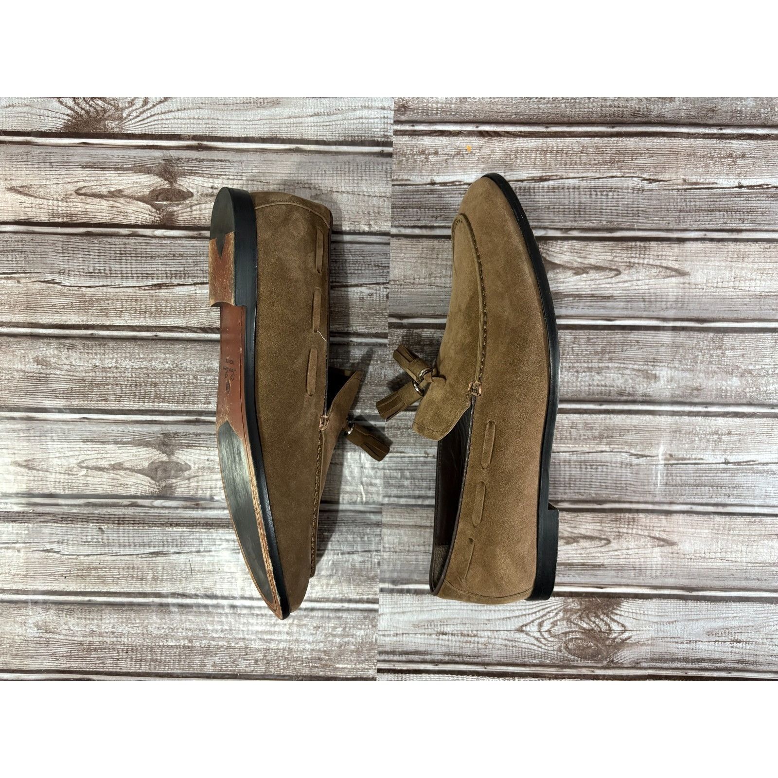 Loro Piana Loro Piana Francis Suede Tassel Dress Shoe size 44 US 11 col Size US 11 / EU 44 - 6 Thumbnail