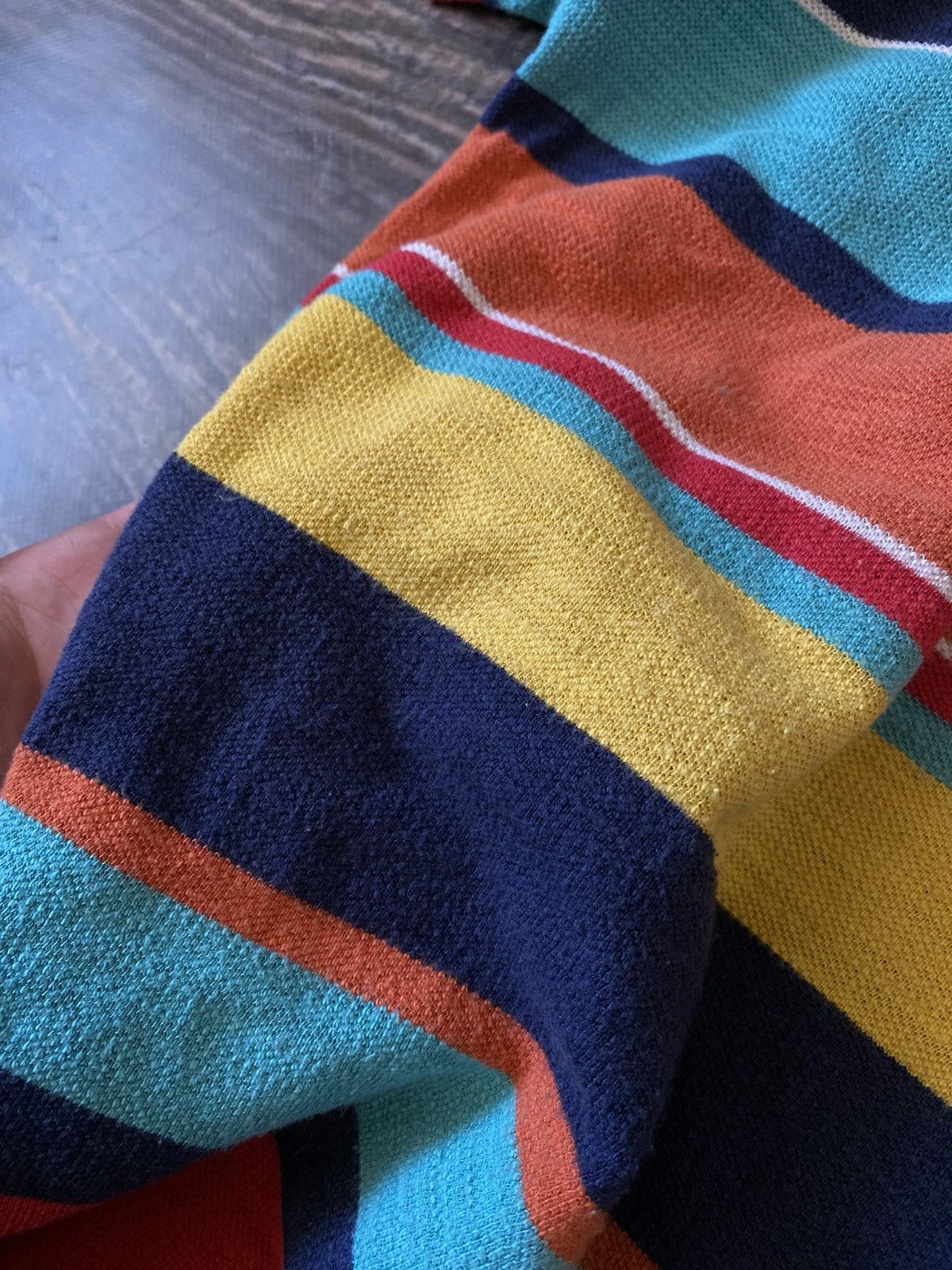Polo Ralph Lauren × Ralph Lauren Ralph Laurent Coarse Knit Vintage Shirt Size US L / EU 52-54 / 3 - 3 Thumbnail