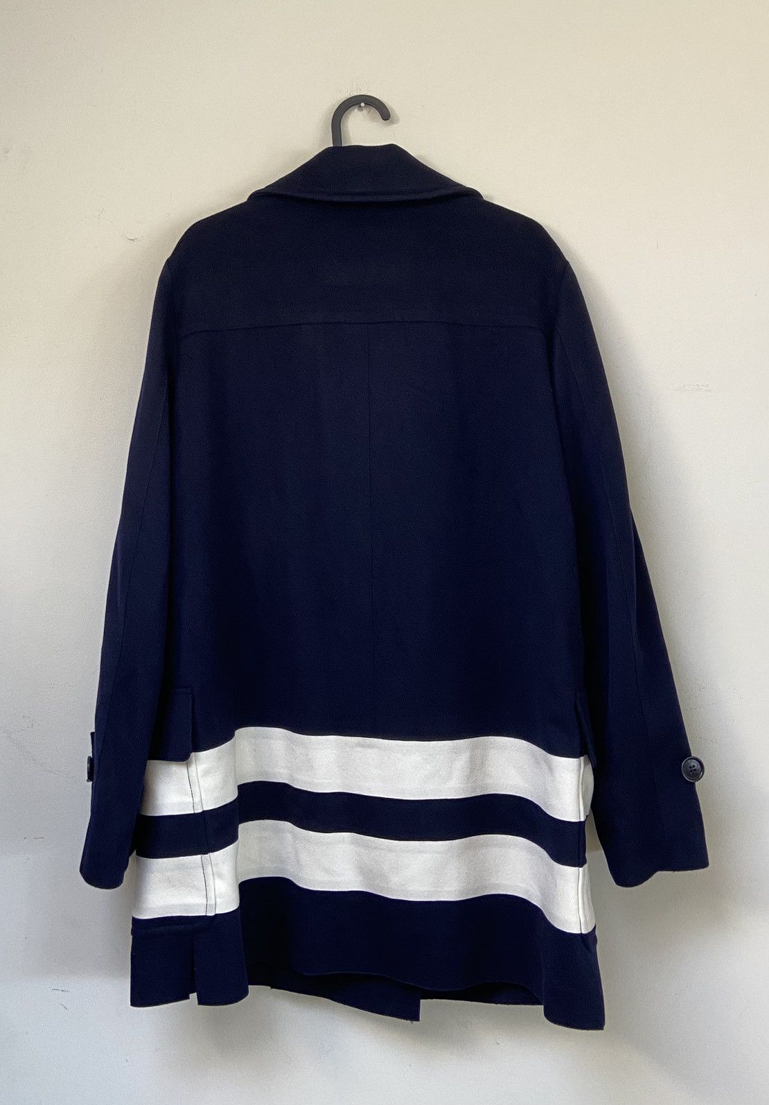 Loro Piana Loro Piana Double Breasted Felt Coat Dark Blue Size M / US 6-8 / IT 42-44 - 7 Thumbnail