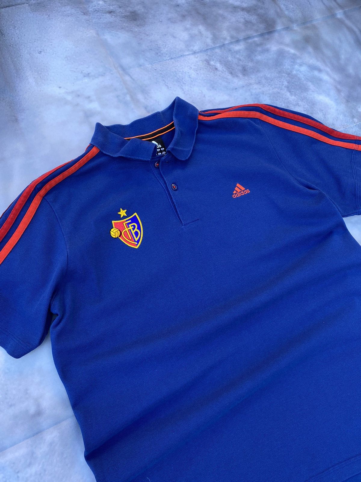 Adidas Vintage Adidas FC Basel 2012 Polo Soccer Football Shirt Size US L / EU 52-54 / 3 - 4 Thumbnail