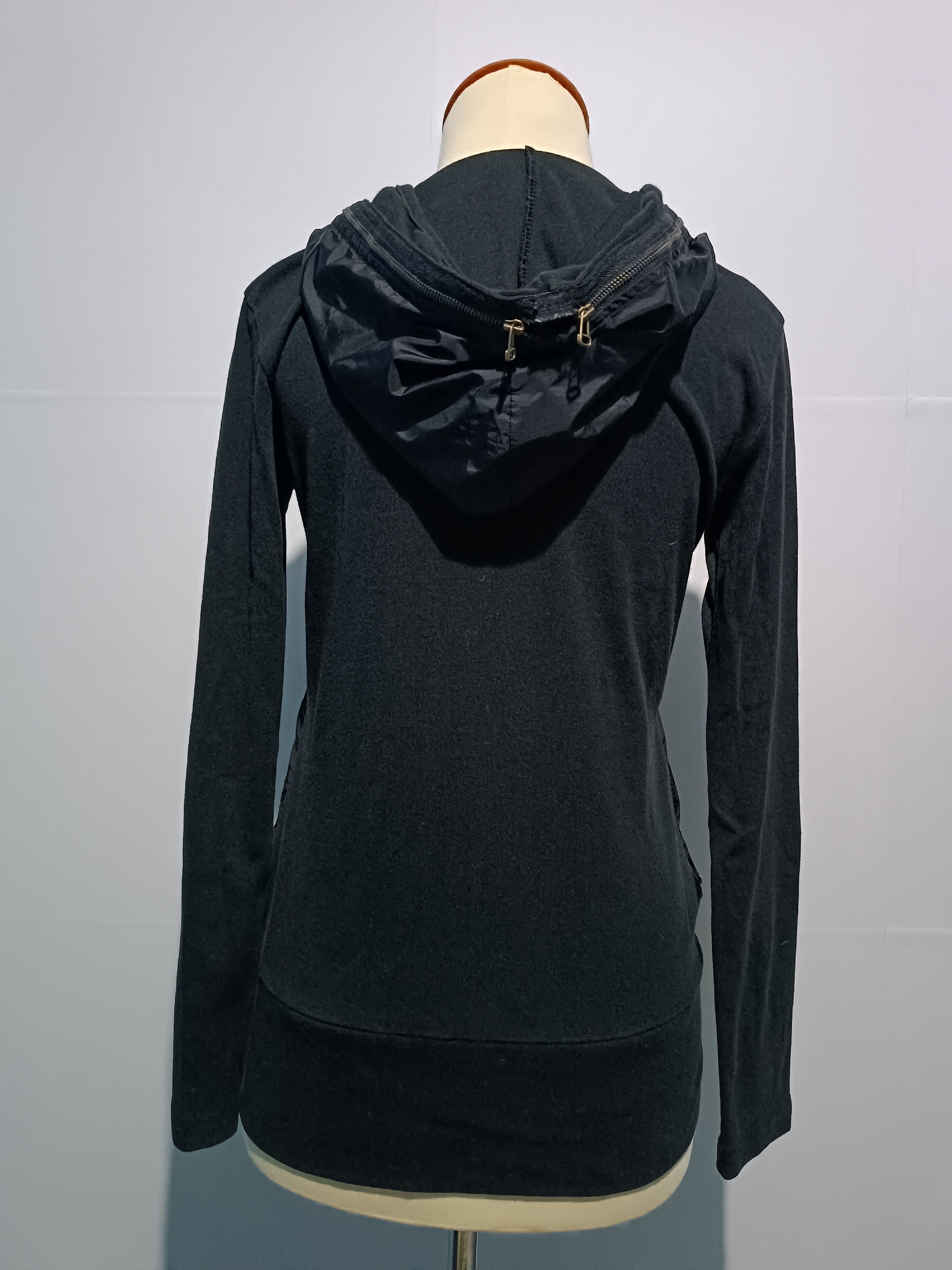 Japanese Brand Ganjil Style Fitted Hoodie Cotton with Nylon Size ONE SIZE - 5 Thumbnail