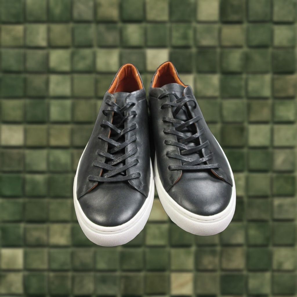 Vintage Beckett Simonon Reid Sneakers Mens Size 13 Black Leather Casual Shoes