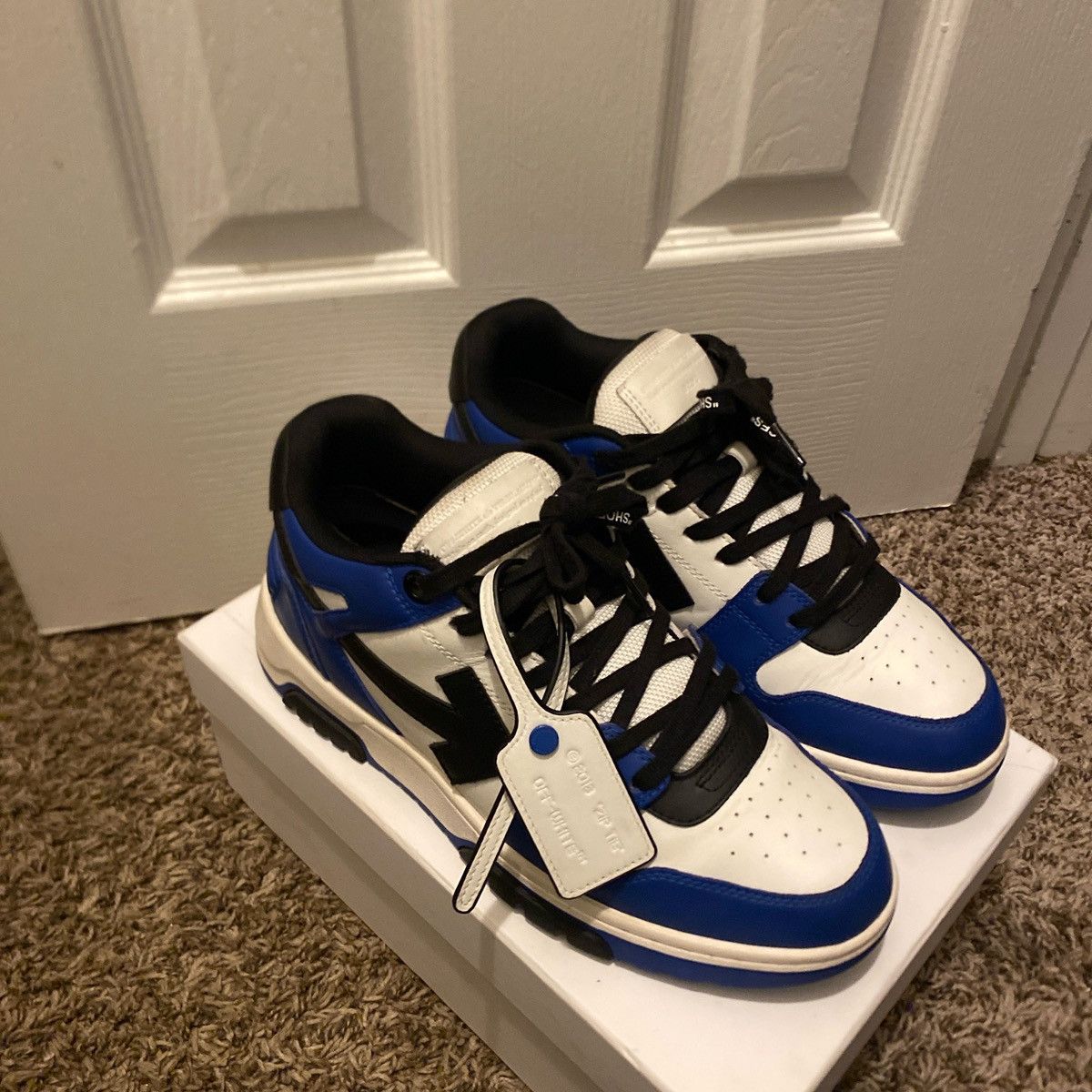 Off-White Off-White Out of Office Low 'Navy Blue Black White' Size US 9 / EU 42 - 1 Thumbnail
