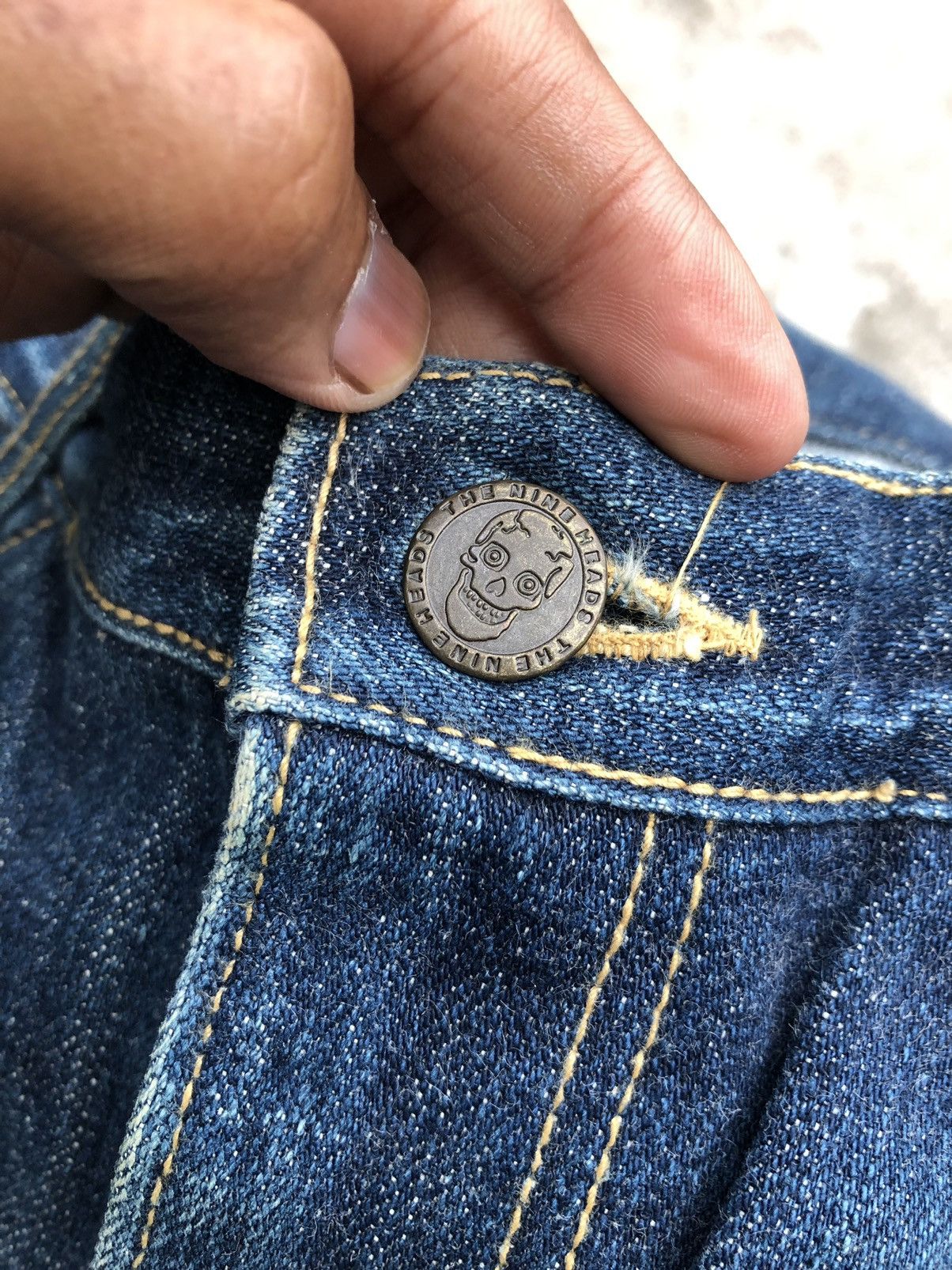 Japanese Brand WIDE LEG SELVEDGE THE NINE HEADS DENIM Size US 31 - 5 Thumbnail
