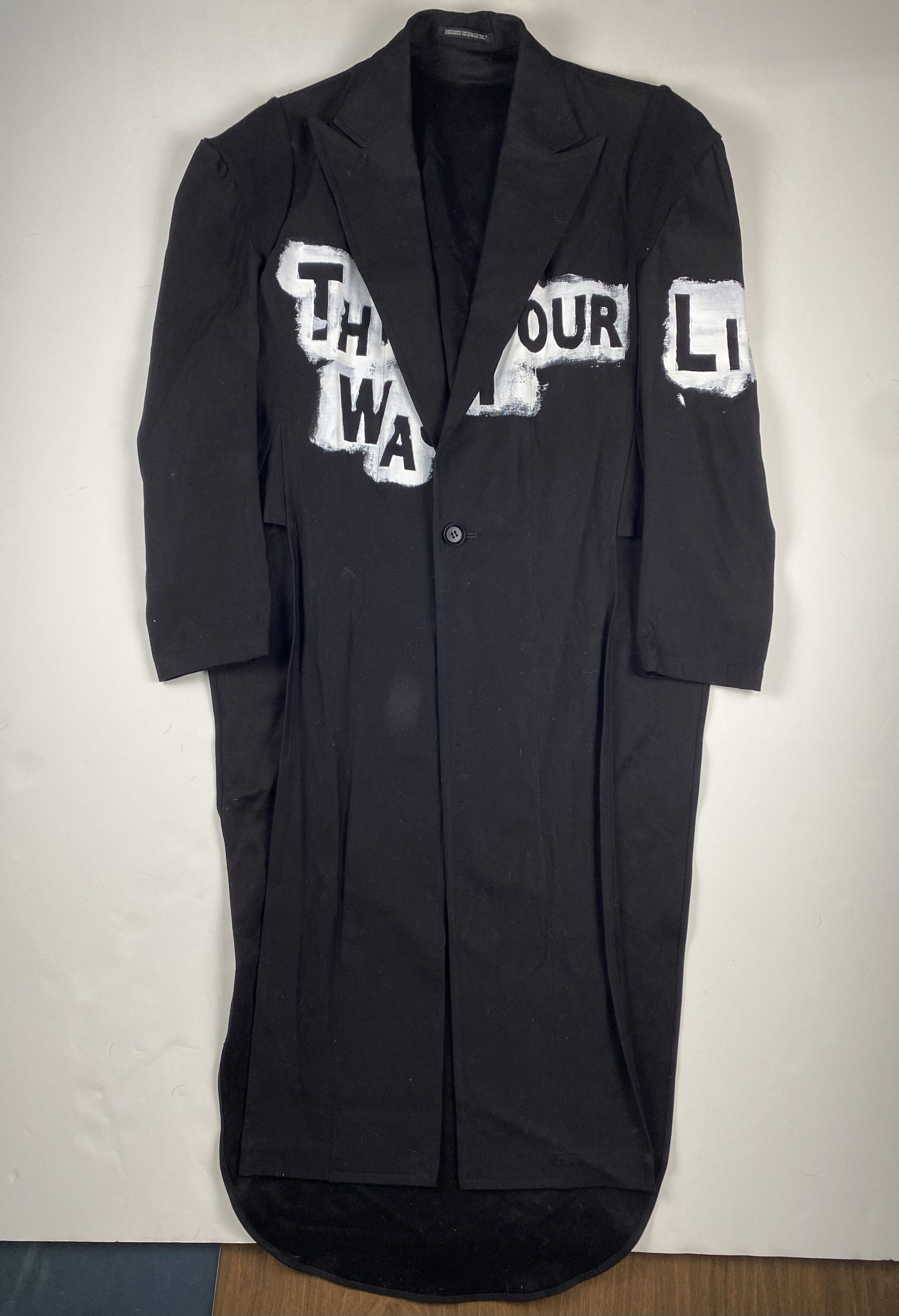 Yohji Yamamoto Yohji Yamamoto 2016 Runway Long Painted Coat Size S / US 4 / IT 40 - 2 Thumbnail