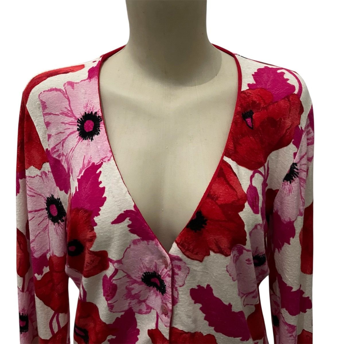 Anna Molinari ANNA MOLINARI FLORAL CARDIGAN JACKET Size M / US 6-8 / IT 42-44 - 6 Thumbnail