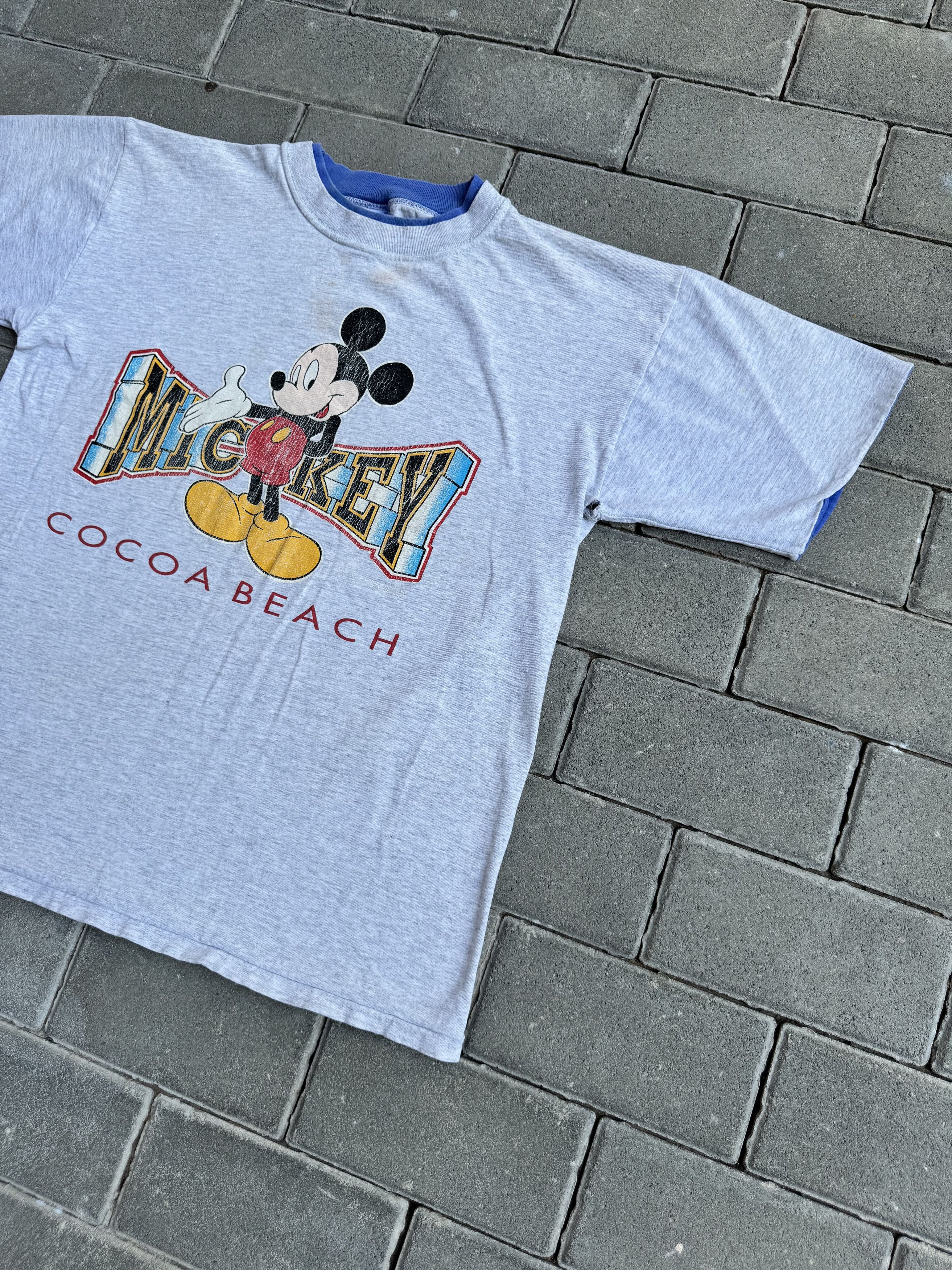 Disney Vintage 90's Mickey Mouse Cocoa Beach T-shirt Size US L / EU 52-54 / 3 - 3 Thumbnail