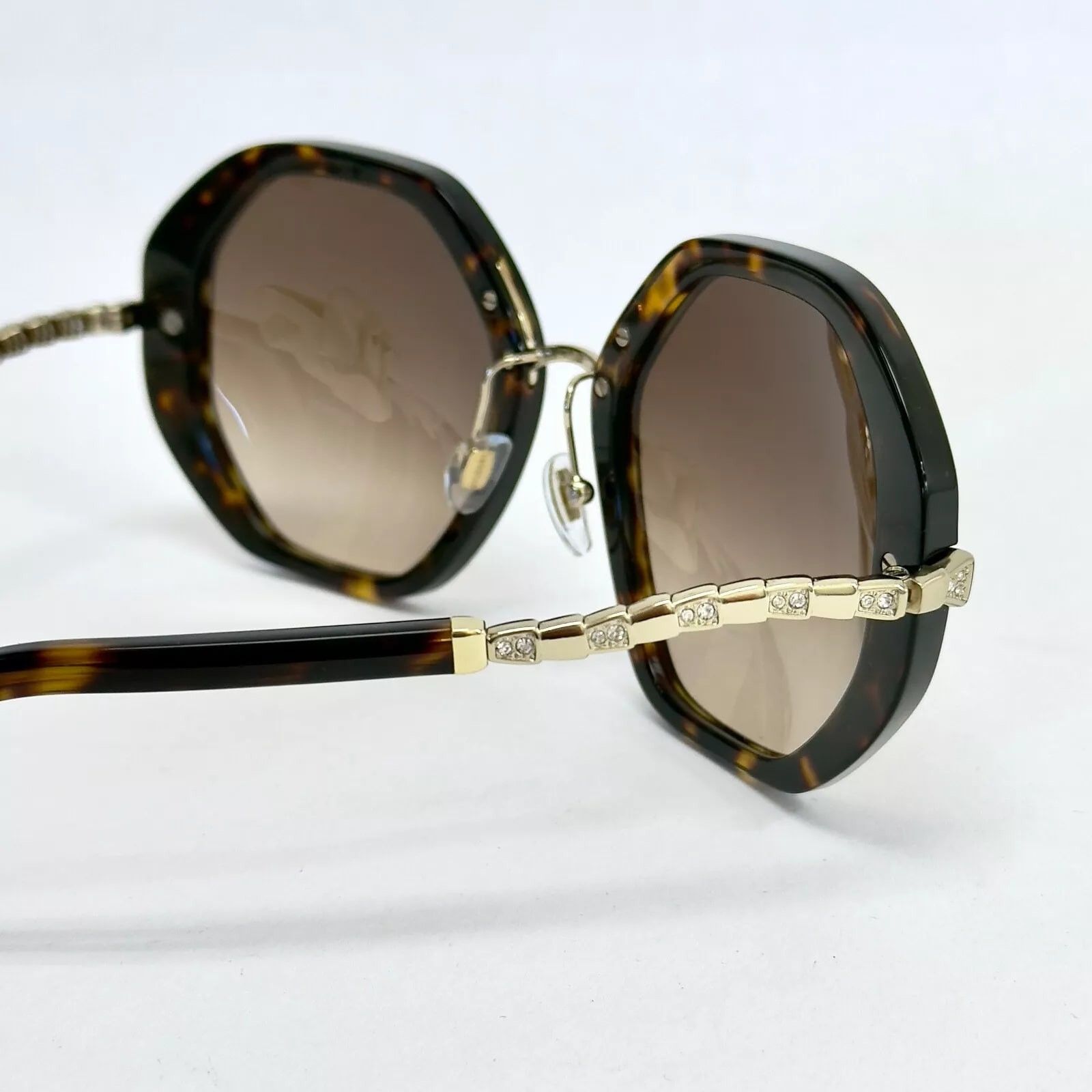 Bvlgari BVLGARI Serpenti Viper BV8242B Brown Gold Sunglasses 8242 Size ONE SIZE - 7 Thumbnail
