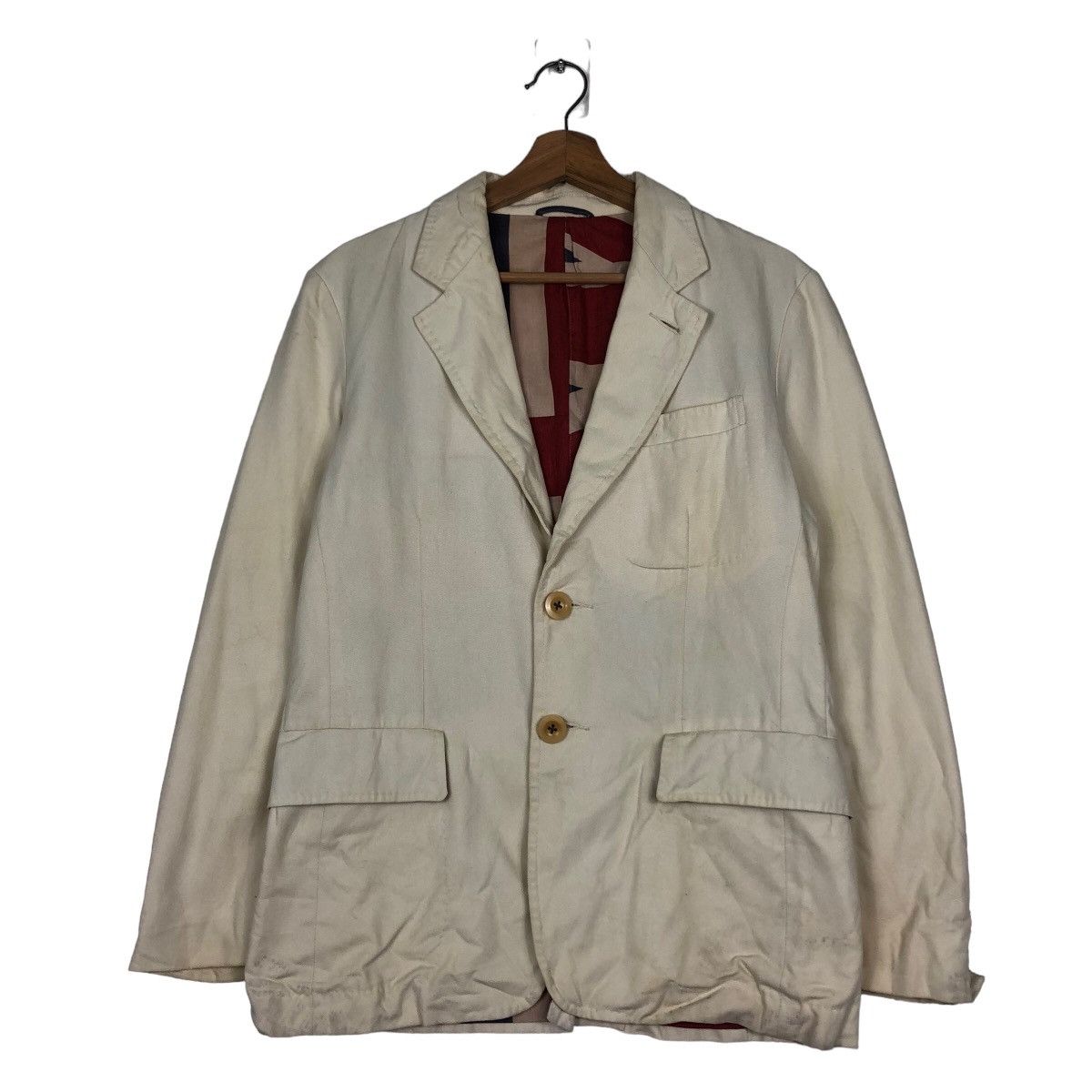 Japanese Brand 🔥Vintage Chore Jacket Paul Smith Big Flag United Kingdom Size US S / EU 44-46 / 1 - 2 Thumbnail