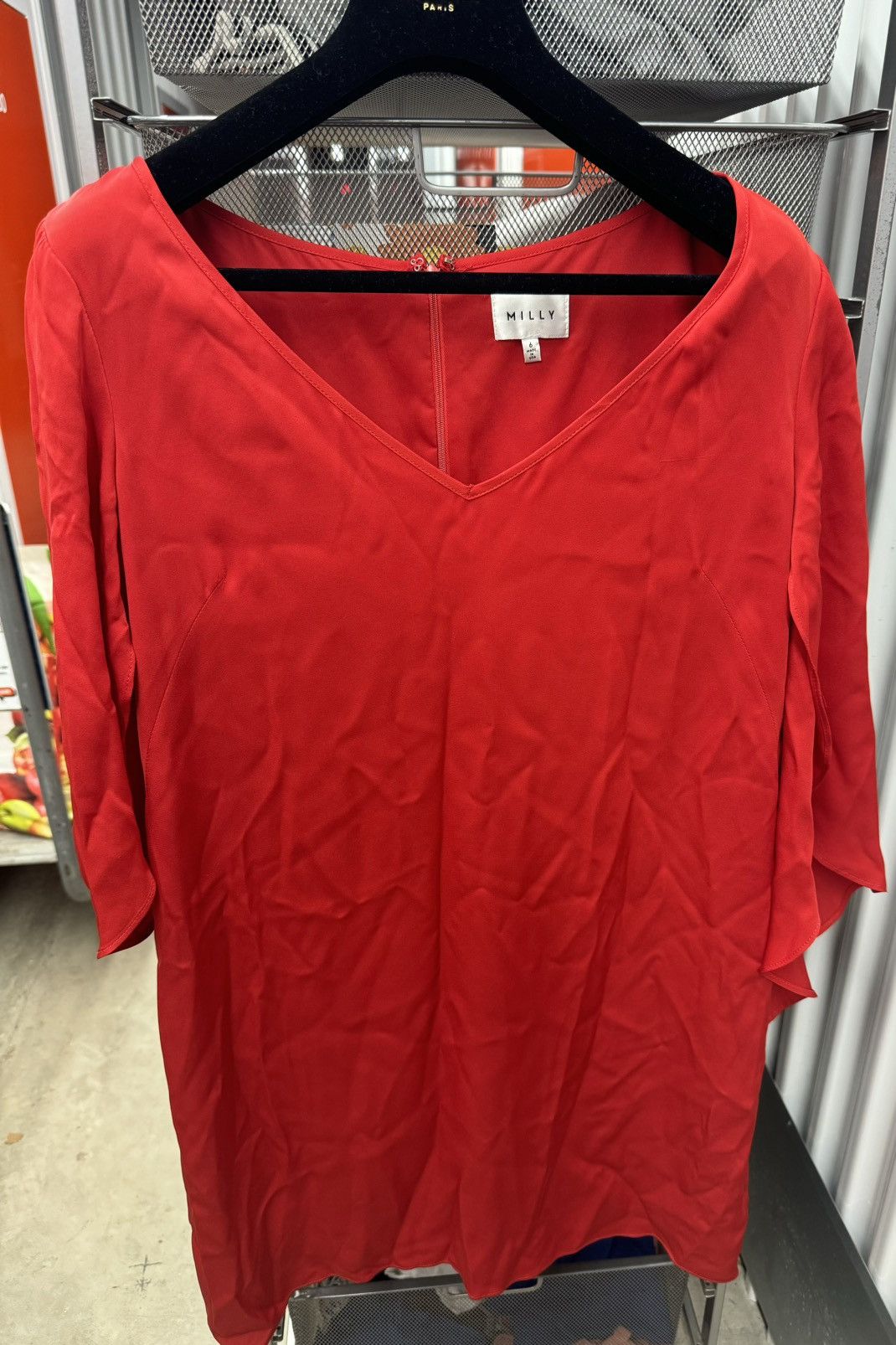 MILLY Milly Butterfly Sleeve Stretch Silk Dress Size 6 Size M / US 6-8 / IT 42-44 - 1 Thumbnail