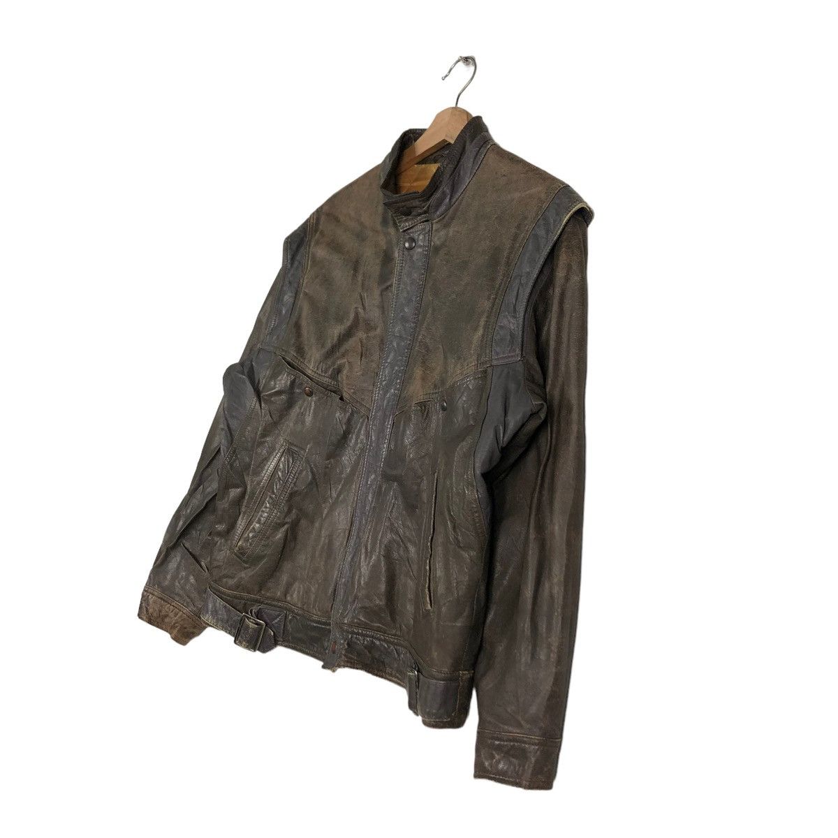 Japanese Brand 🔥VTG BONDAGE PARACHUTE BIKER JACKET GRANVALTA ISSEY MIYAKE Size US M / EU 48-50 / 2 - 2 Thumbnail