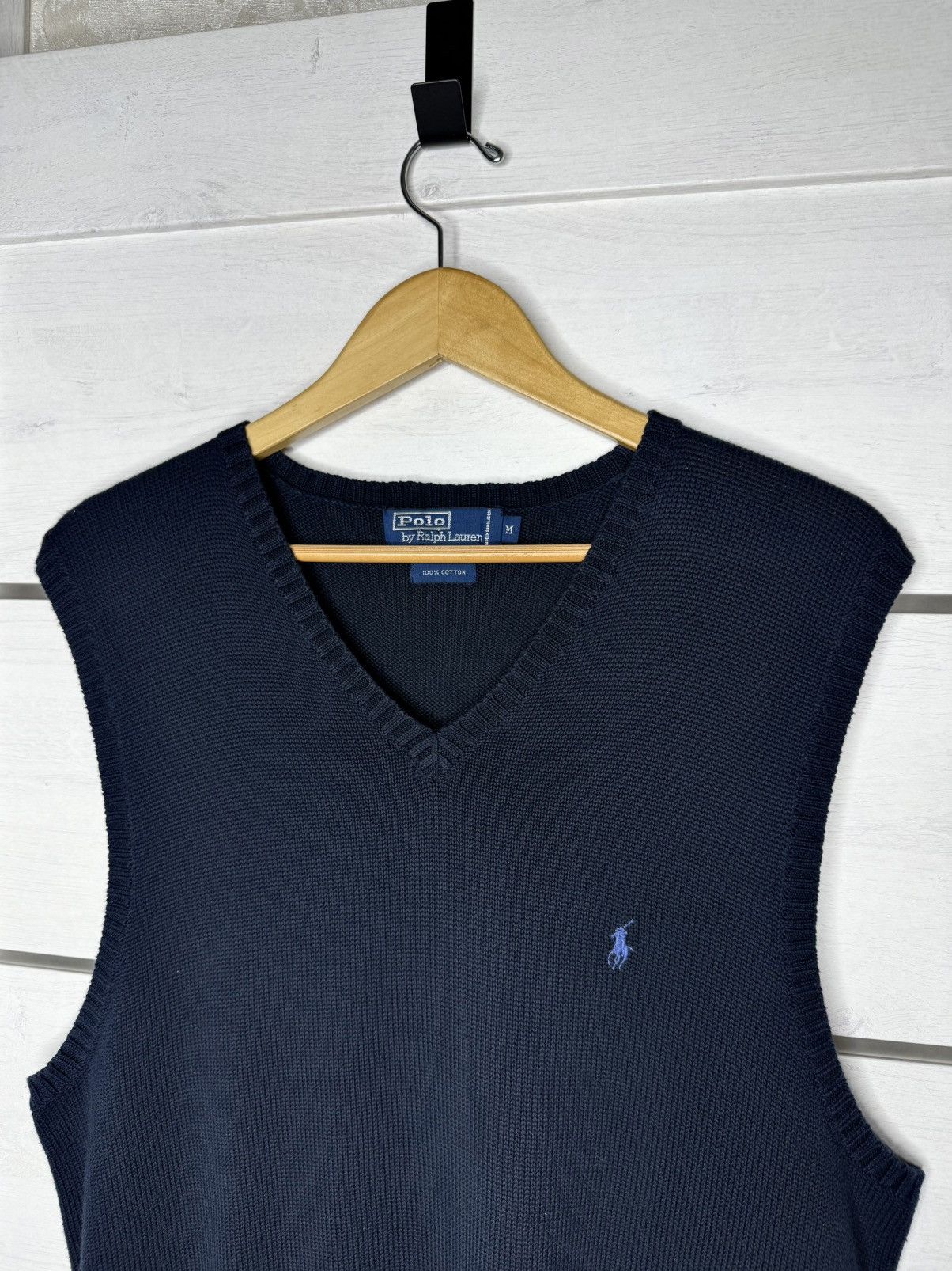 Polo Ralph Lauren Vintage 90s Polo Ralph Lauren Knit Vest Old Money Style Y2K Size US M / EU 48-50 / 2 - 2 Thumbnail