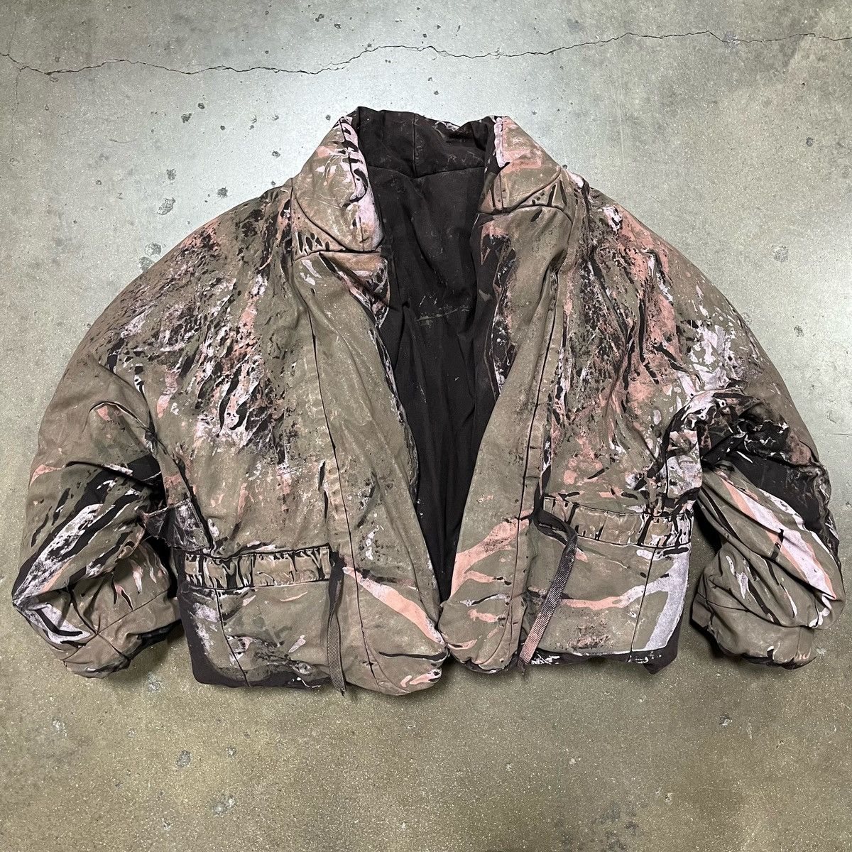 Yeezy Season Handpainted Round Jacket Sample Jacket | Grailed